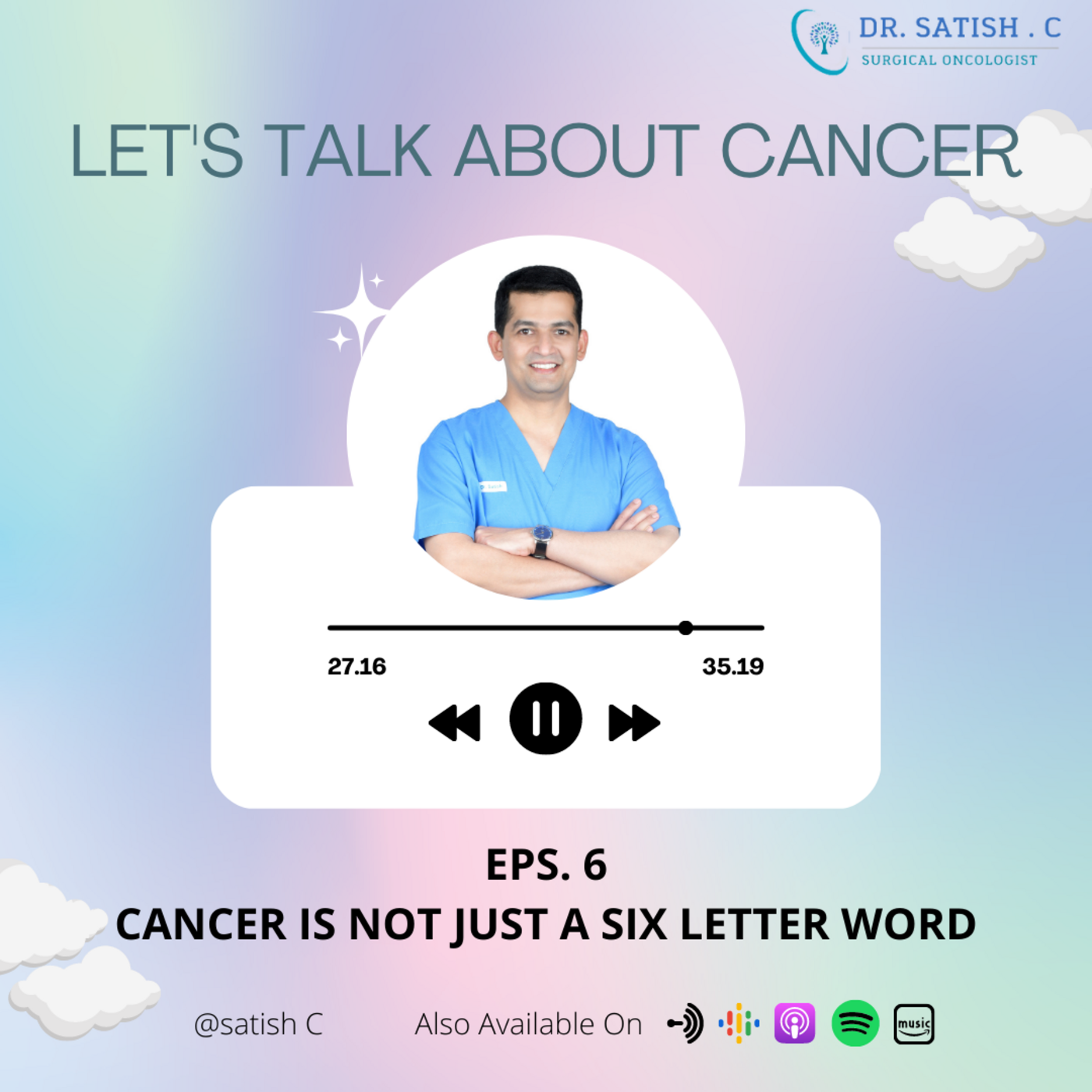 Let\'s Talk about cancer by Dr Satish C
