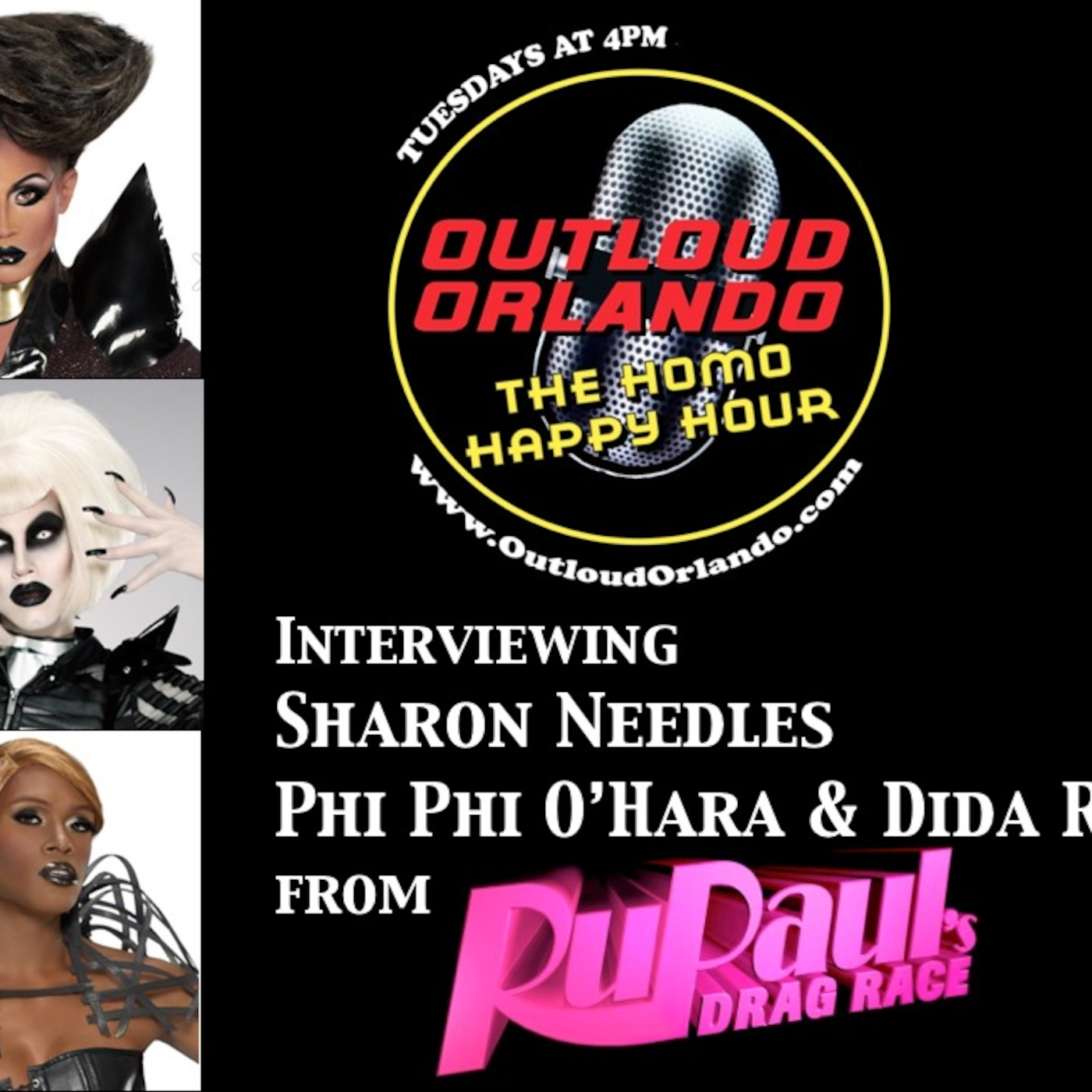 Special Interview with SHARON NEEDLES, PHI PHI O'HARA & DIDA RITZ from Rupaul’s Drag Race! episode artwork