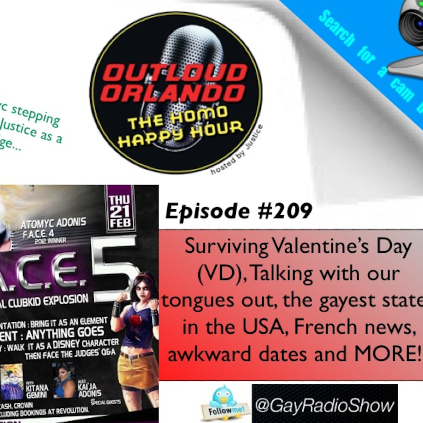 Ep. #209 - Surviving VD, Talking with Tongues Out and Search for a Cam Boy Begins! episode artwork