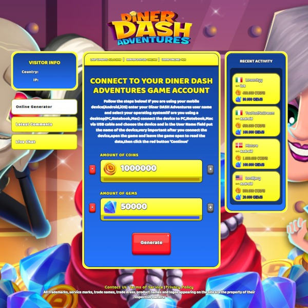 Diner Dash Hack