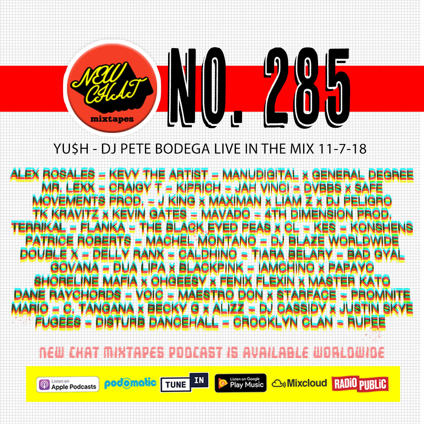 New Chat Mixtapes #285 - YUSH live mix 11-7-18 Nice Up Radio