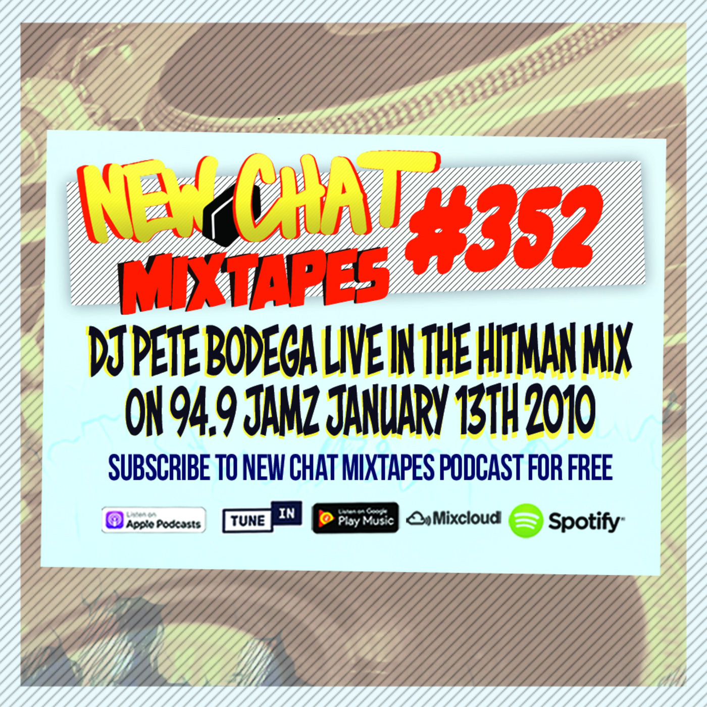 New Chat Mixtapes #352 - DJ Pete Bodega live in the Hitman Mix on 94.9 JAMZ 1-13-2010
