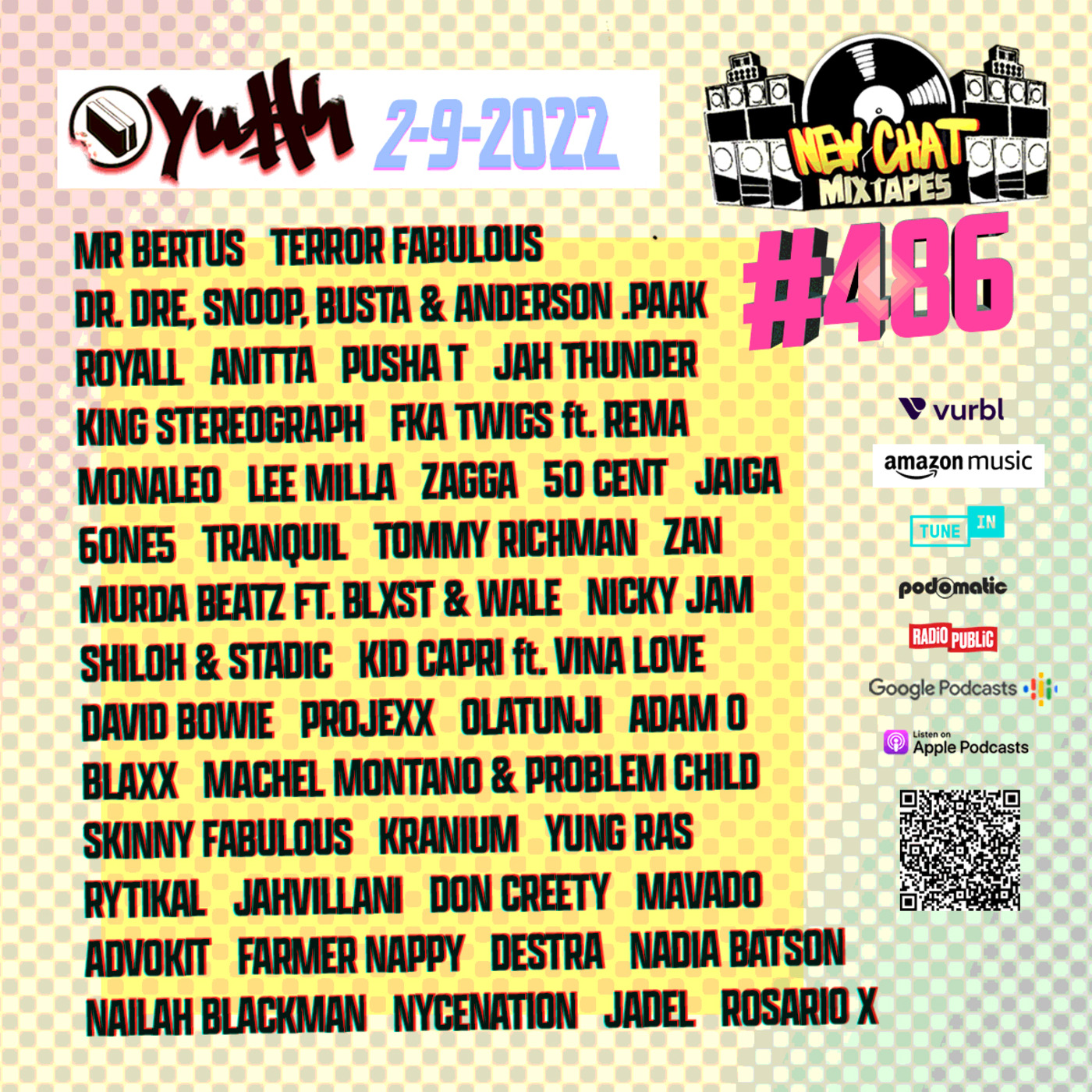 Episode 486: New Chat Mixtapes - YUSH 2-9-2022 live mix by DJ Pete Bodega