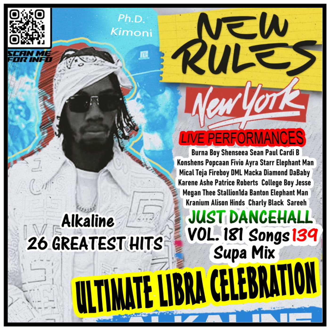 Alkaline New Rules Greatest Hitz Live perfomance NYC Ph.D. Kimoni Vol. 181 podcast artwork