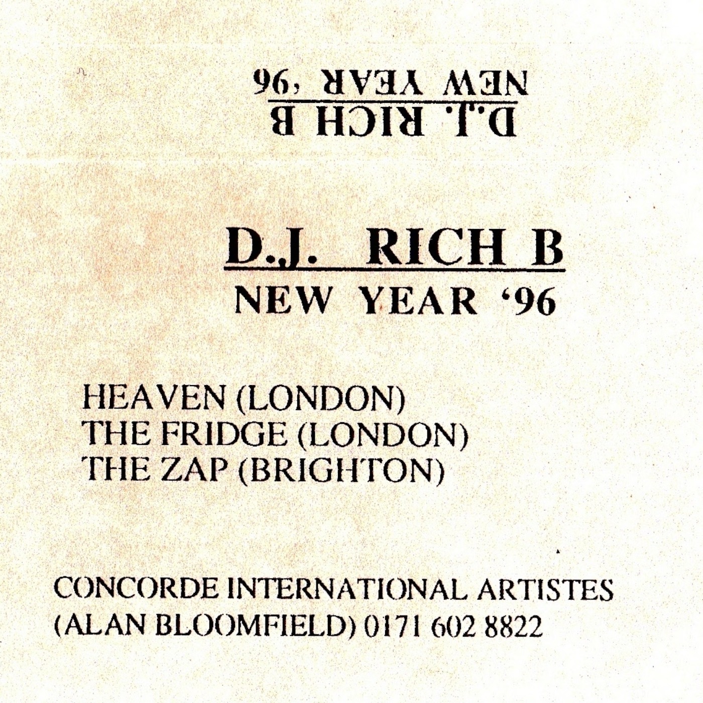 Rich B History: Mixtape January 1996. **EXPLICIT FROM START**