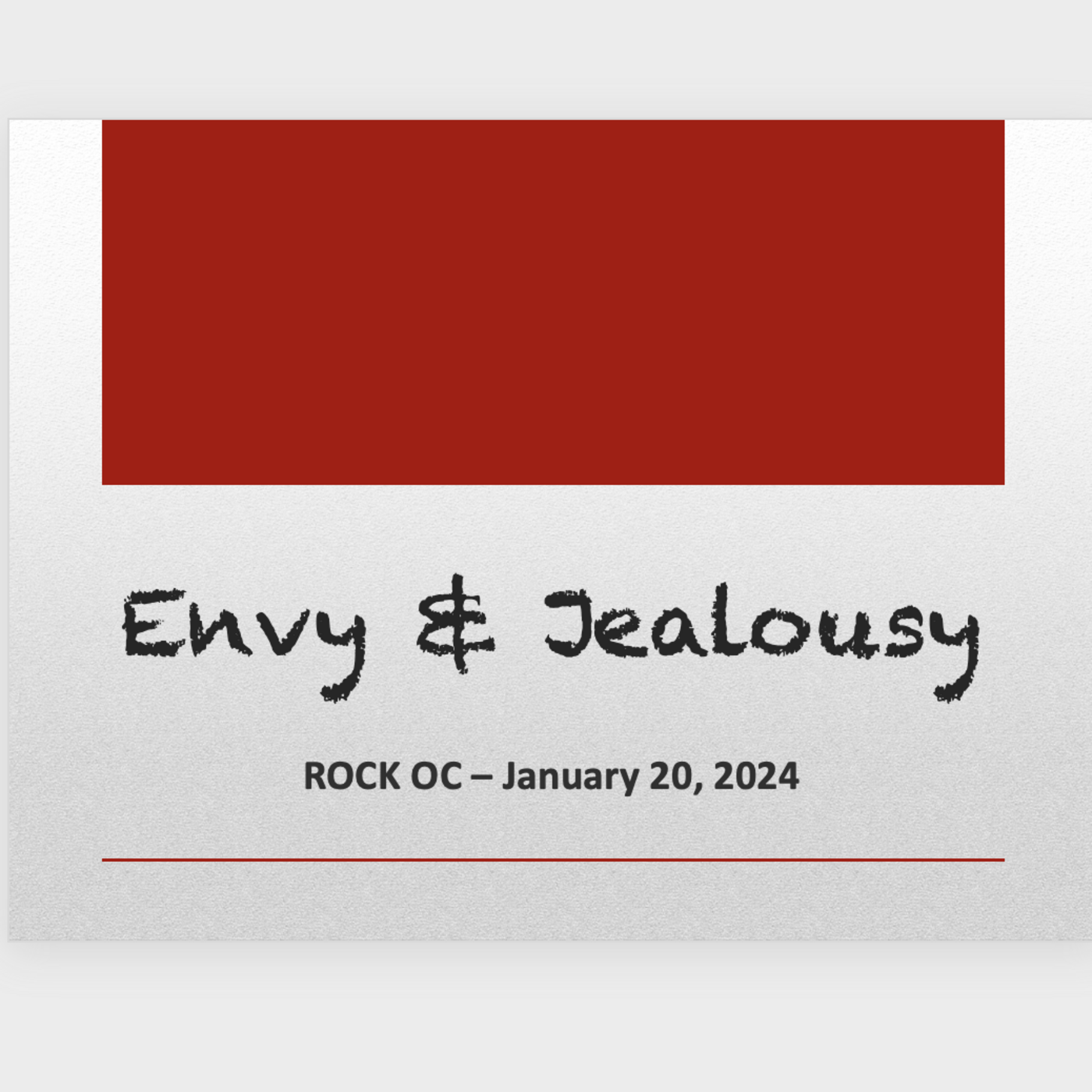 Episode 163: Envy & Jealousy - the doorway to 