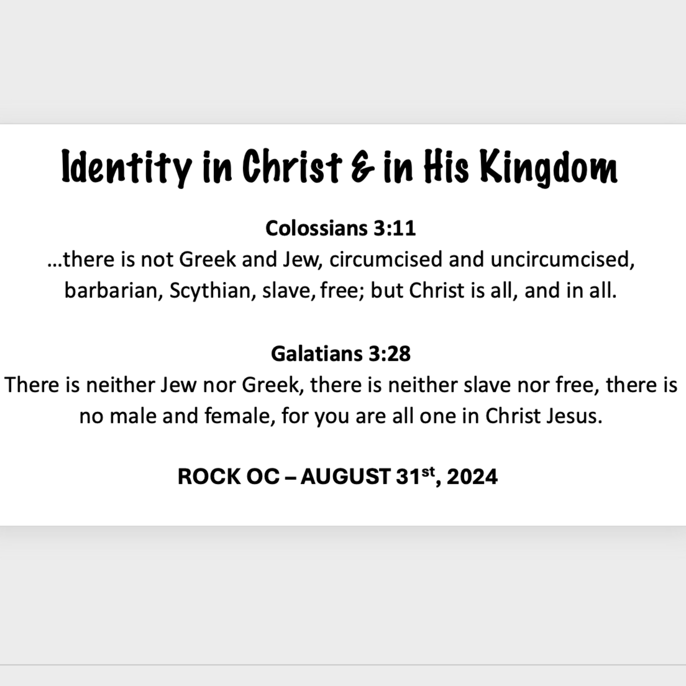 Episode 175: Identity in Christ