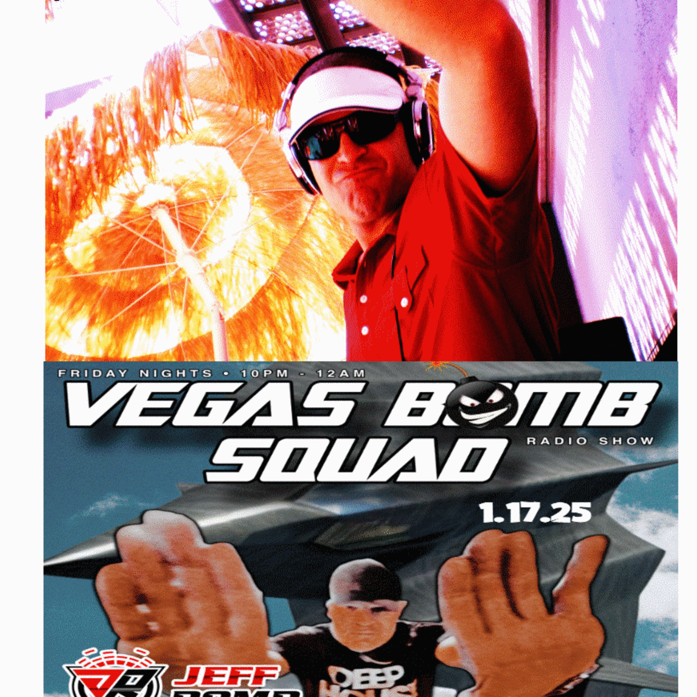 Episode 4: BOMB SHELTER PODCAST, EPISODE #004 01.17.25  * JEFF BOMB live in the mix broadcast on 87.7FM Las Vegas, 01.17.25 episode artwork