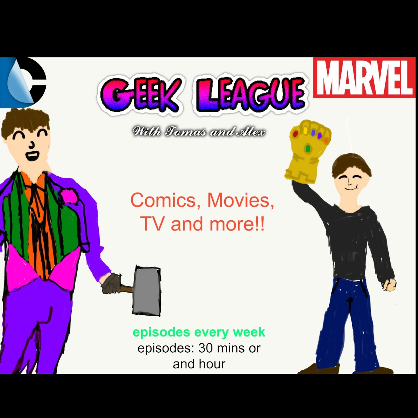Geek League 1 hour special, Marvel Trivia, 8 best comic book movie deaths, cancelled comic book movies, GHOSTBUSTERS!!!!