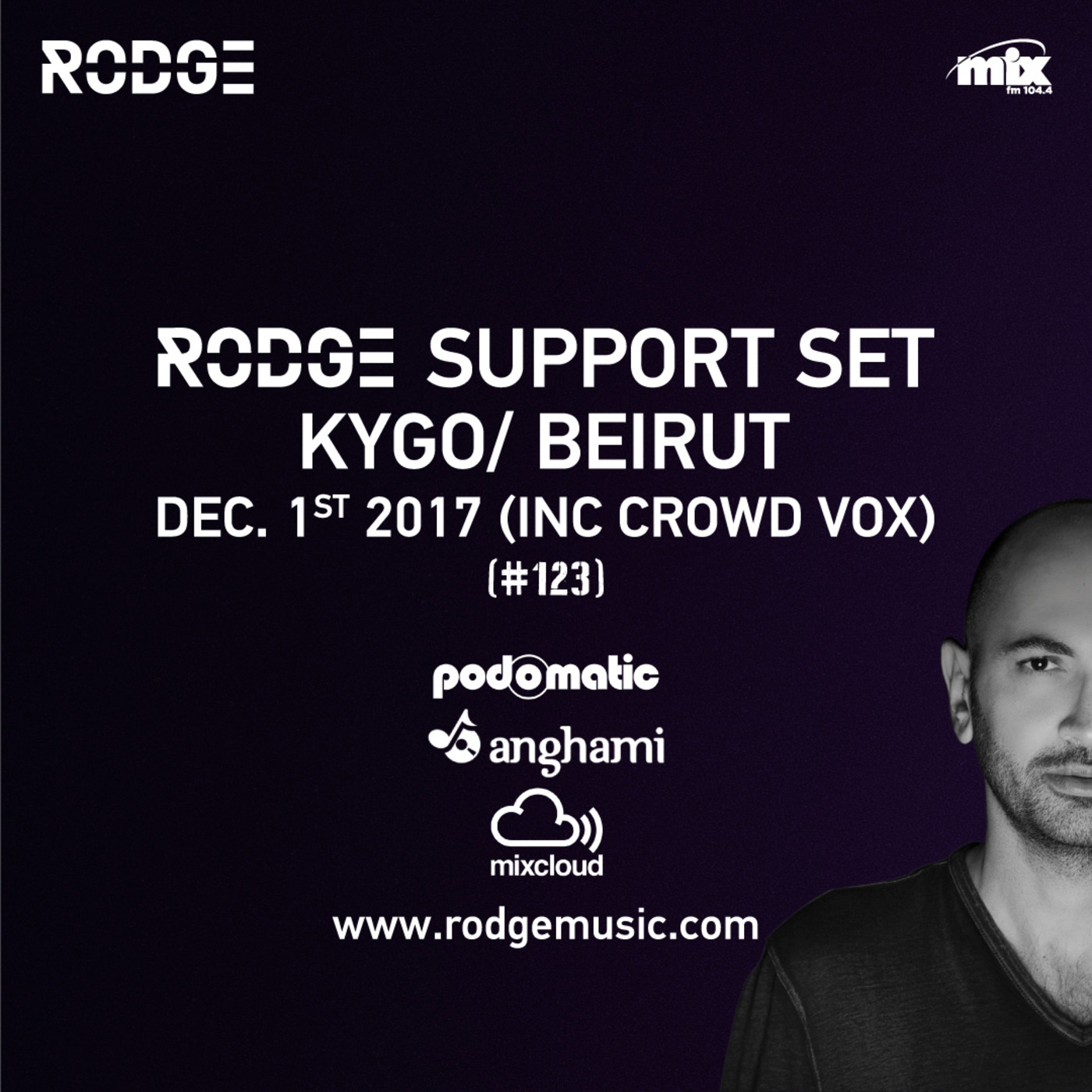 WPM #123 : WPM - RODGE support set Kygo/Beirut Dec 1st 2017 (inc crowd vox) episode artwork