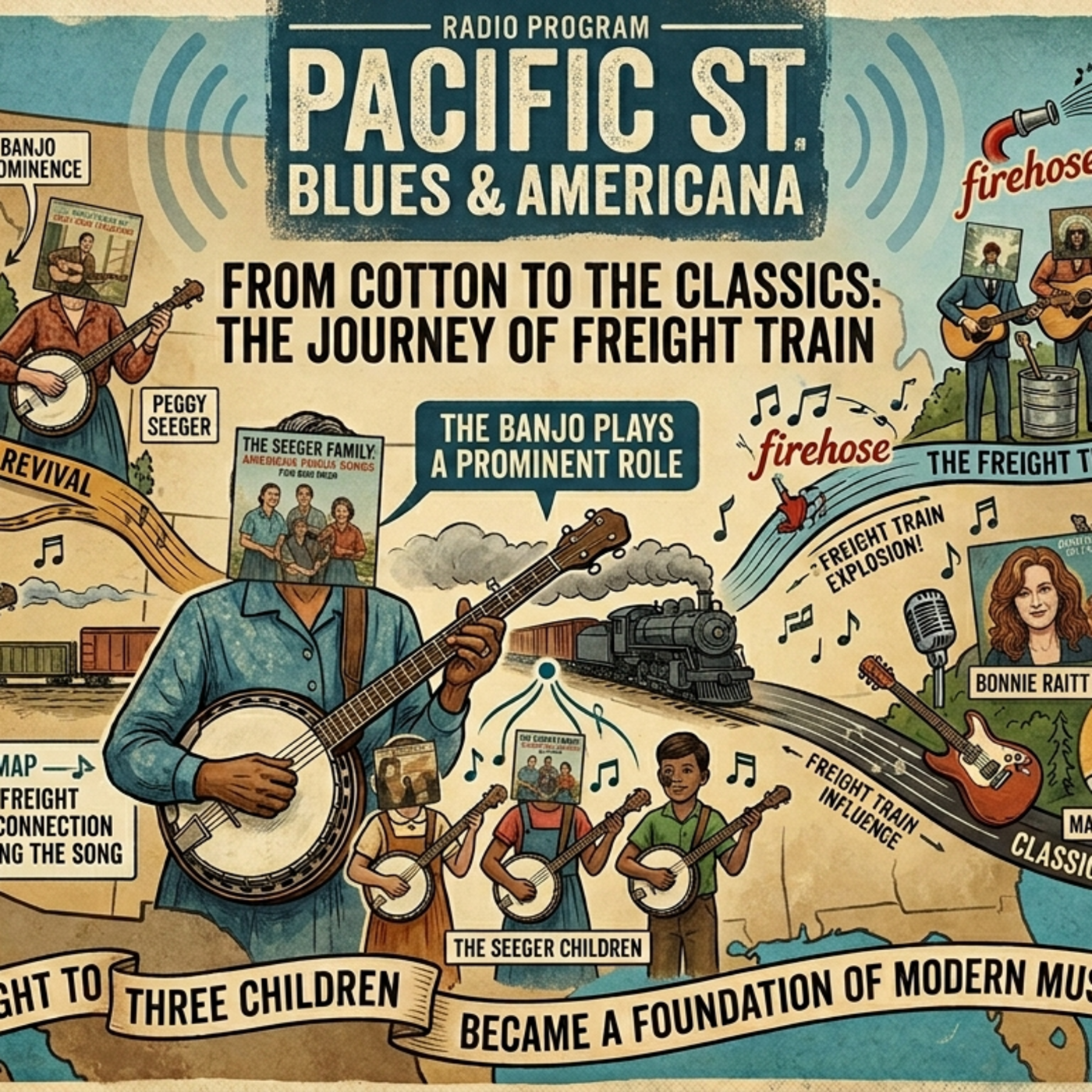 Episode 466: Libba Cotten's Freight Train w/Rory, G Dead, Lead Belly, Dylan, Ramblin' Jack, Woody, Seeger, Ry Cooder and more episode artwork