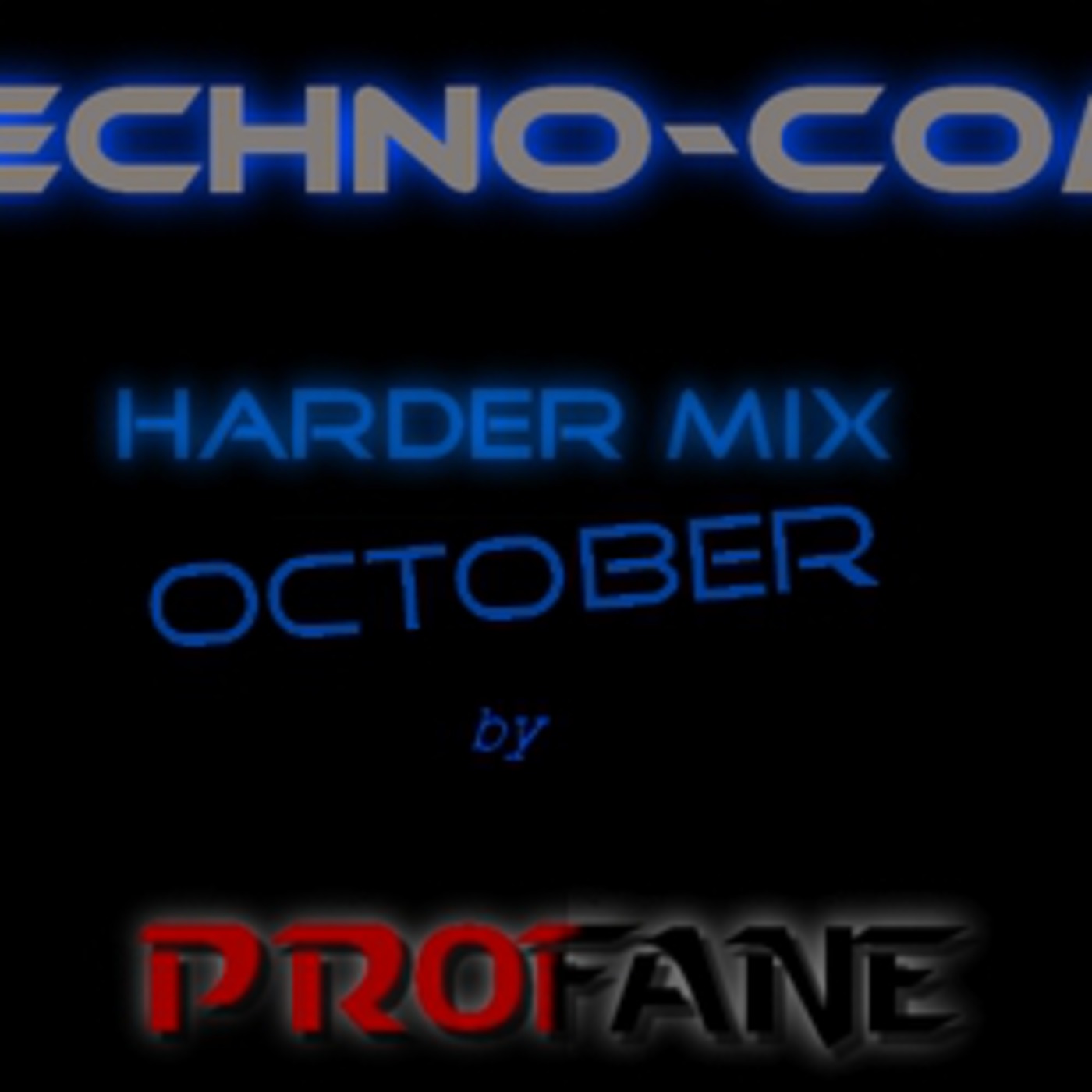 Techno-Com Harder Mix October podcast artwork