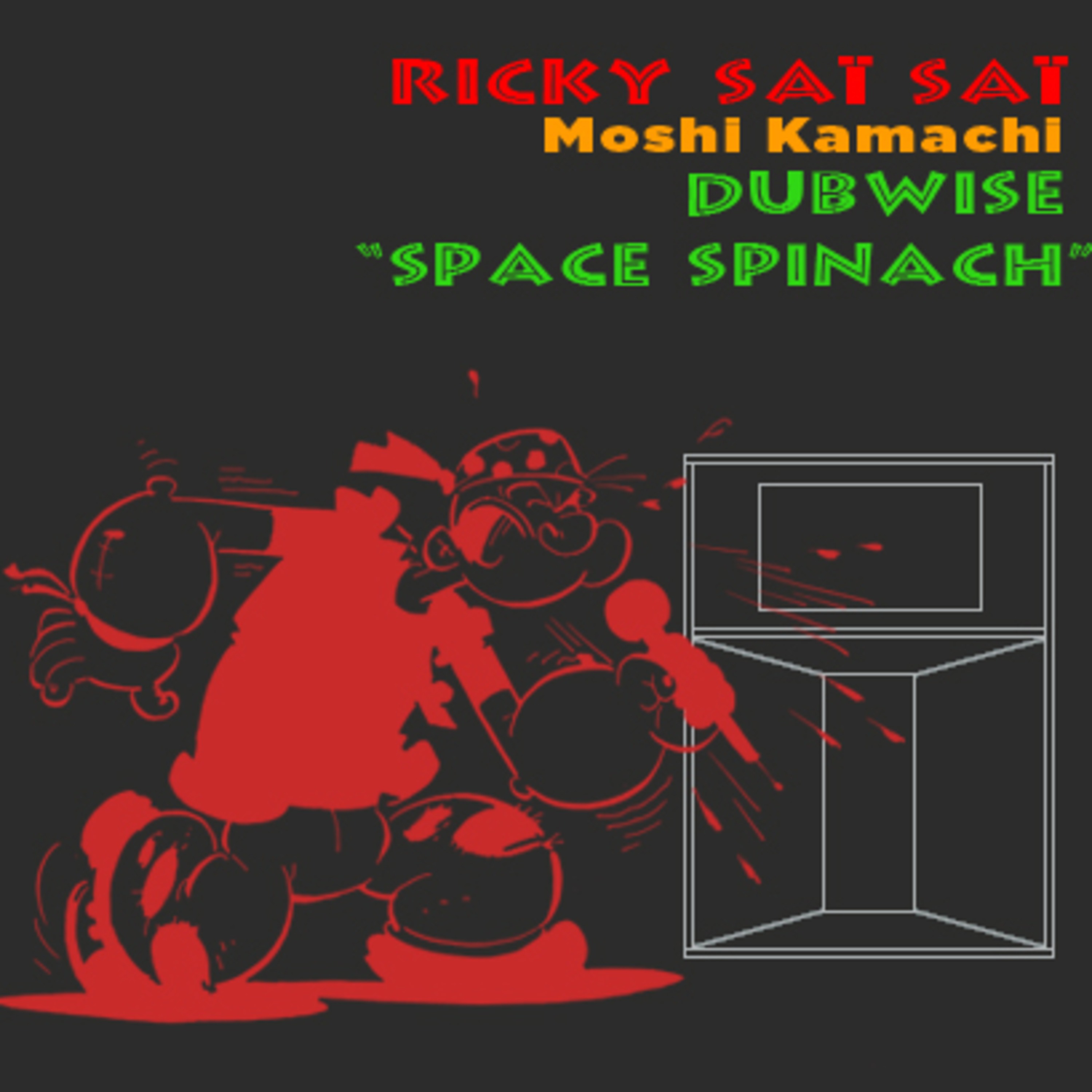 Ricky Sai Sai alongside Moshi Kamachi - DUBWISE Space Spinach episode artwork