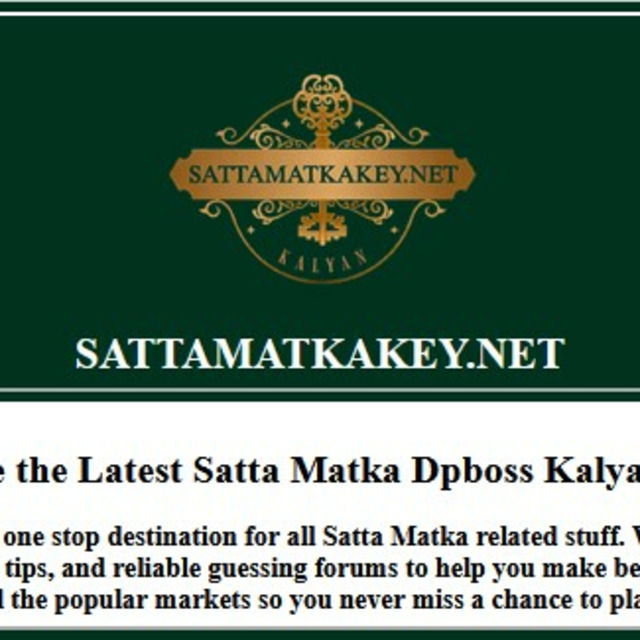 Satta Matka Key