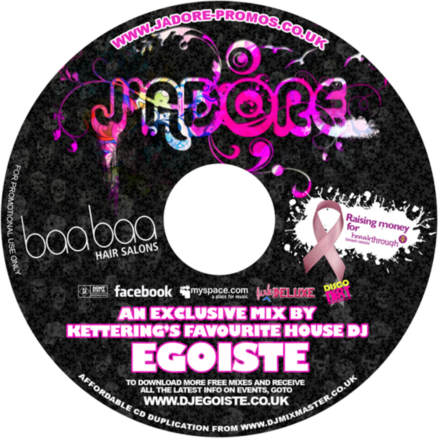 EGOISTE - Jadore Promo Mix (November 2008)