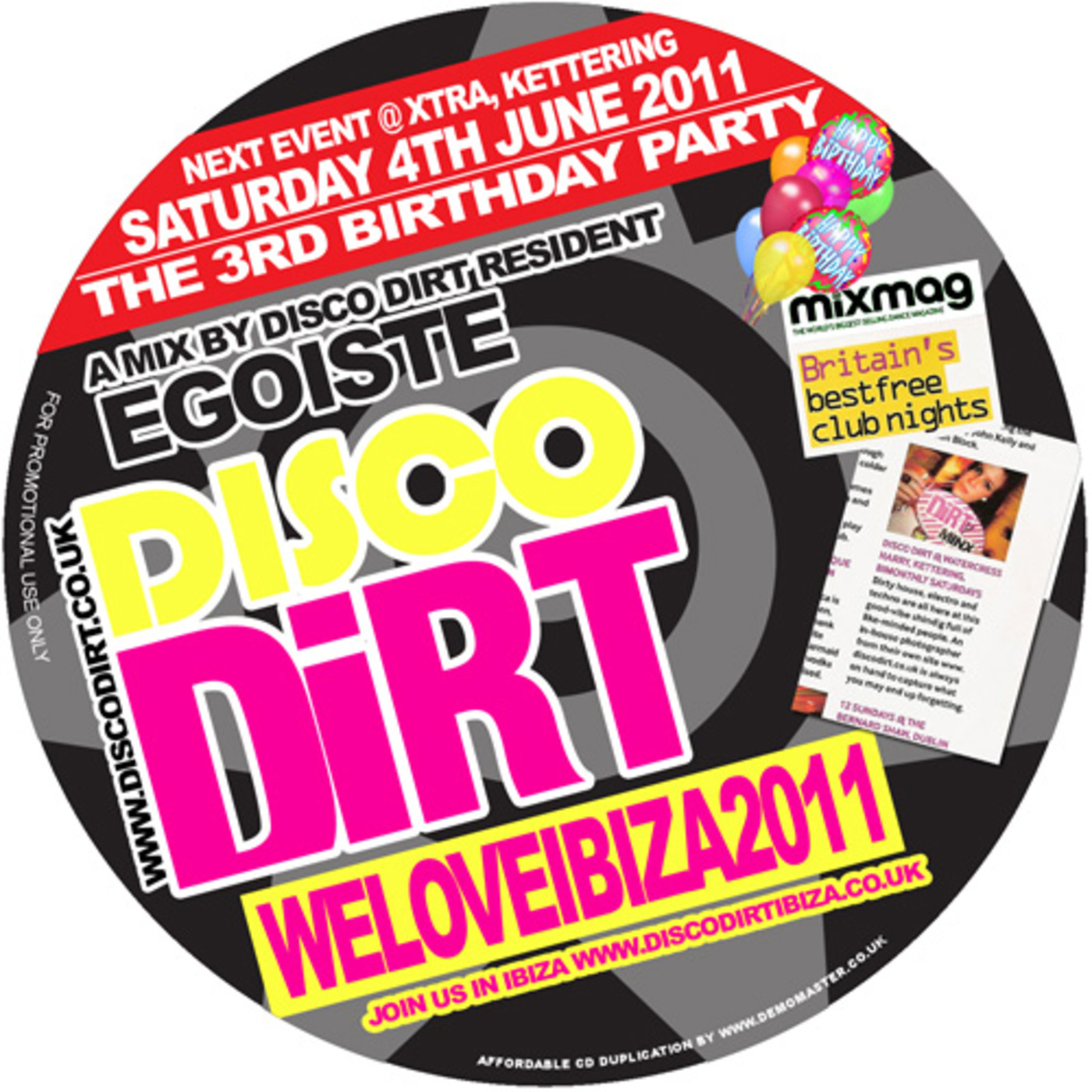 EGOISTE - Disco Dirt Promo Mix (May 2011)