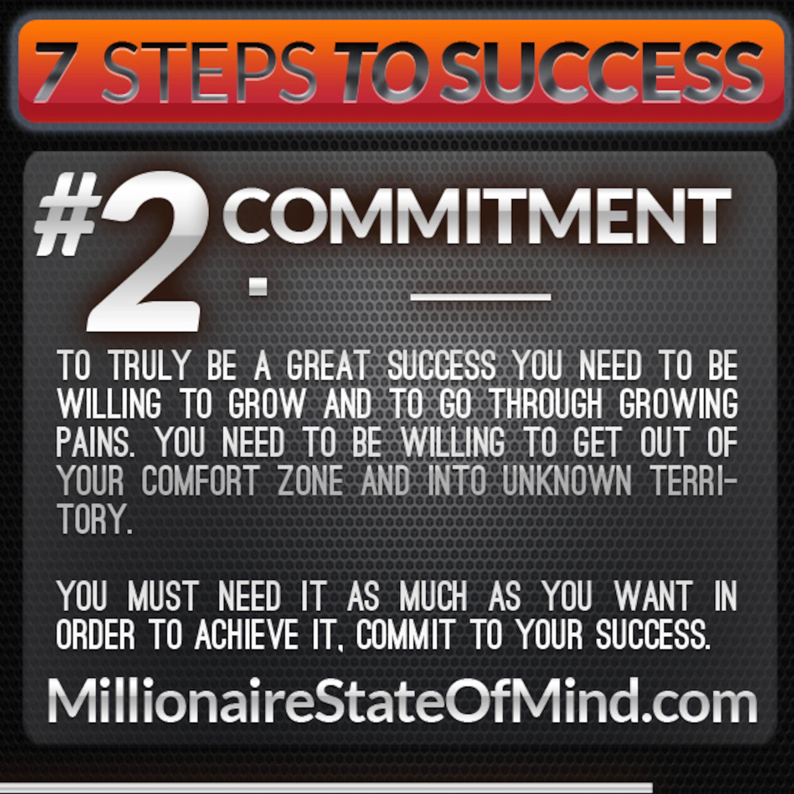 Part 2 of the 7 Steps to the Millionaire State of Mind - Commitment episode artwork