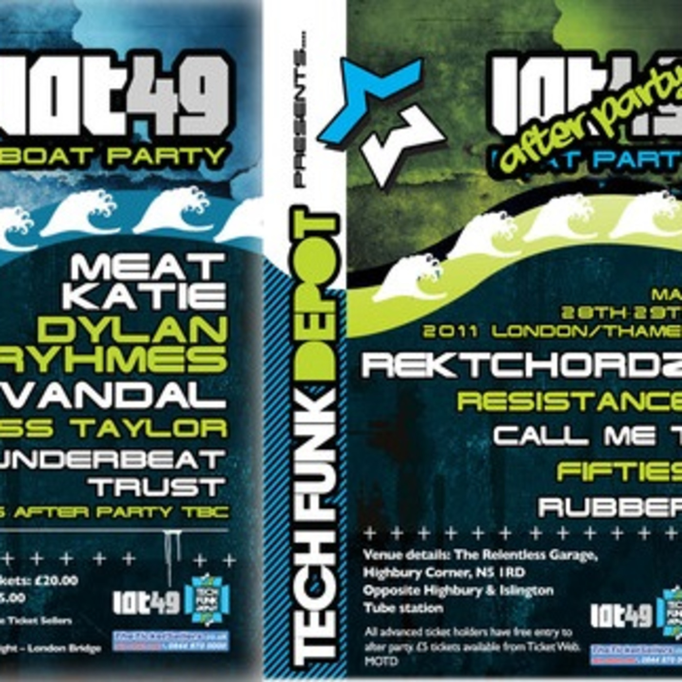 #58 Live from Lot49 Boat Party Rubber Stamped Tech Funk - Enough Weapons - May 2011 episode artwork