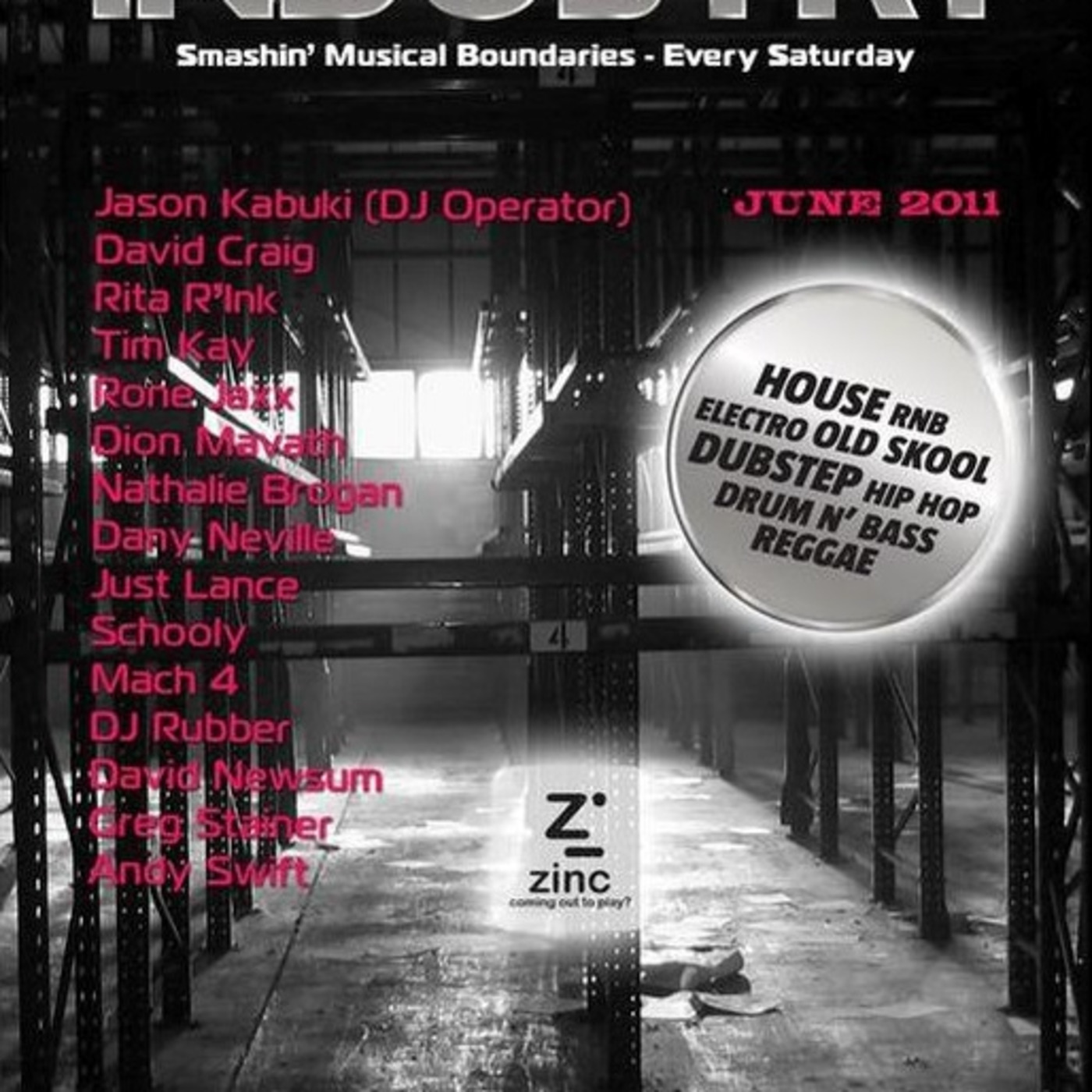 #60 Live @ Industry - Rubber Stamped Breaks and Classic Drum and Bass - June 2011 episode artwork