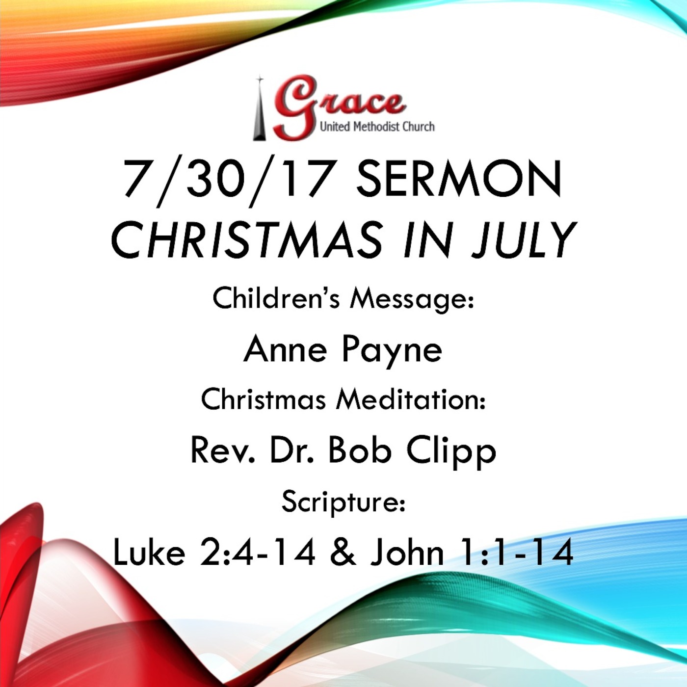 7/30/17 Sermon