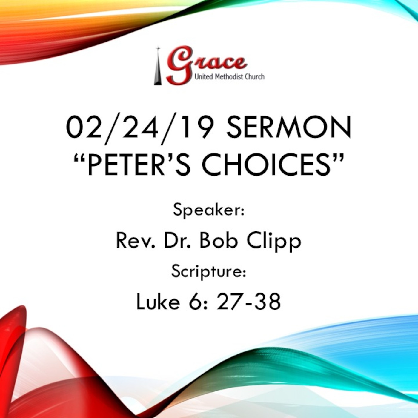 02/24/19 Sermon
