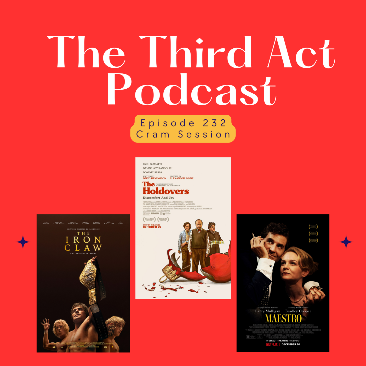 Episode 232: Episode 232 - Cram Session featuring Ferrari, The Iron Claw, Poor Things, and more!
