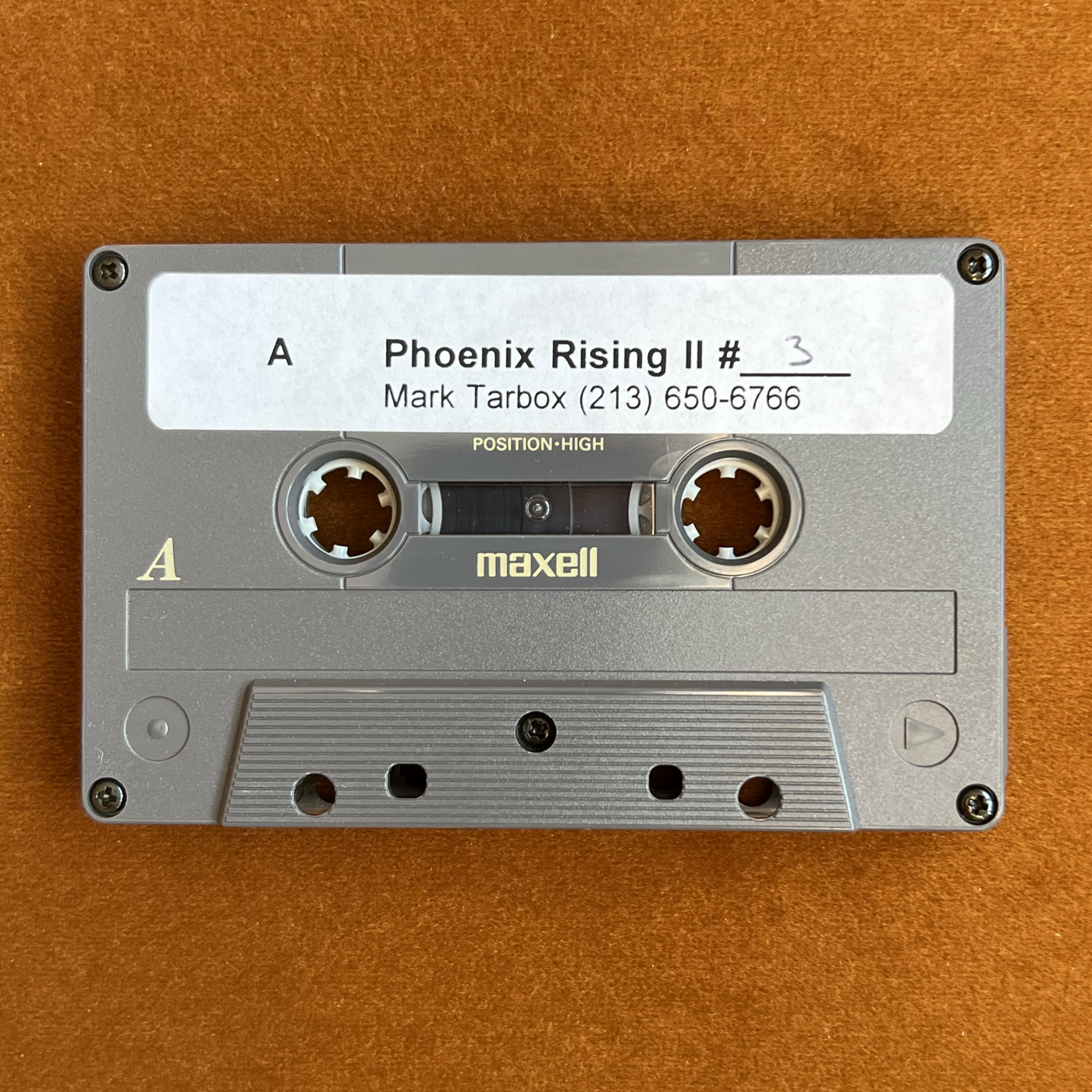 Episode 202: Tape 3: Mark Tarbox . Phoenix Rising II