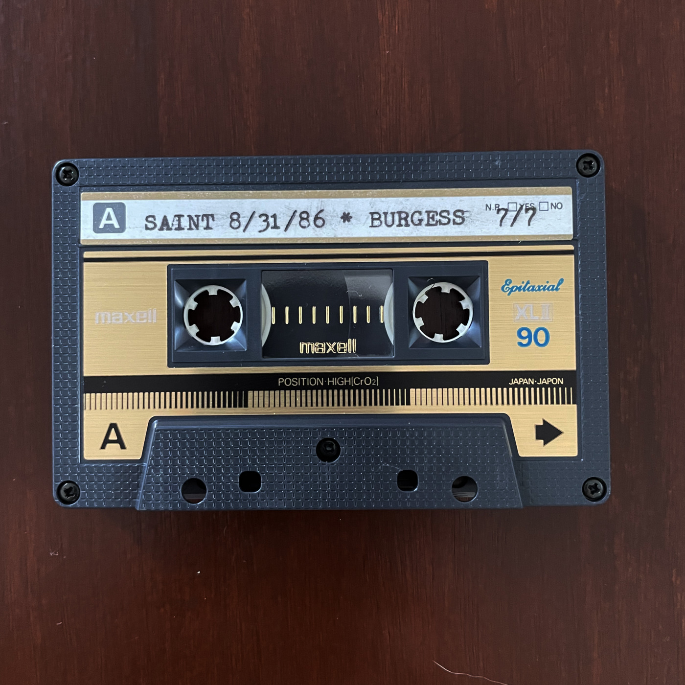 Episode 216: Tape 7 of 7 . Jim Burgess . The Saint . Labor Day 1986
