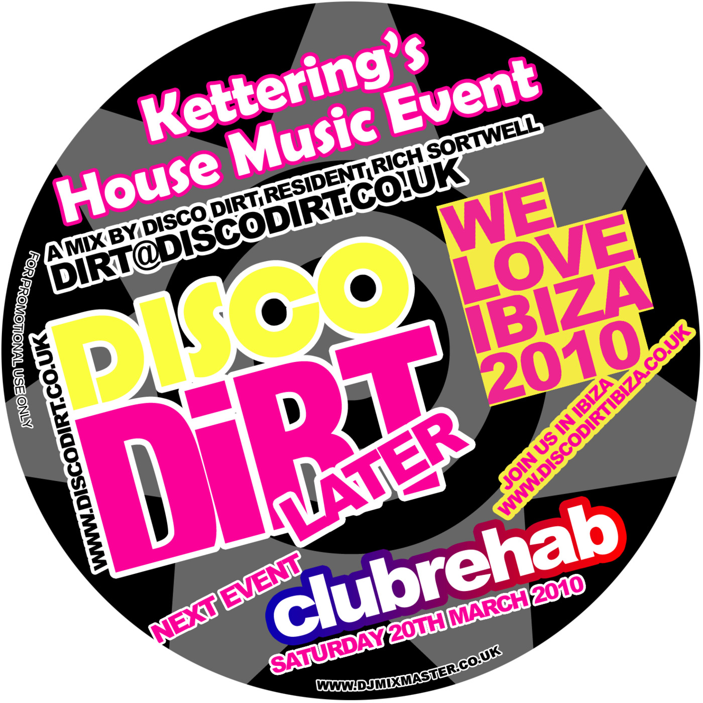 Rich Sortwell - Disco Dirt Later 2 promo Mix Feb 2010 episode artwork