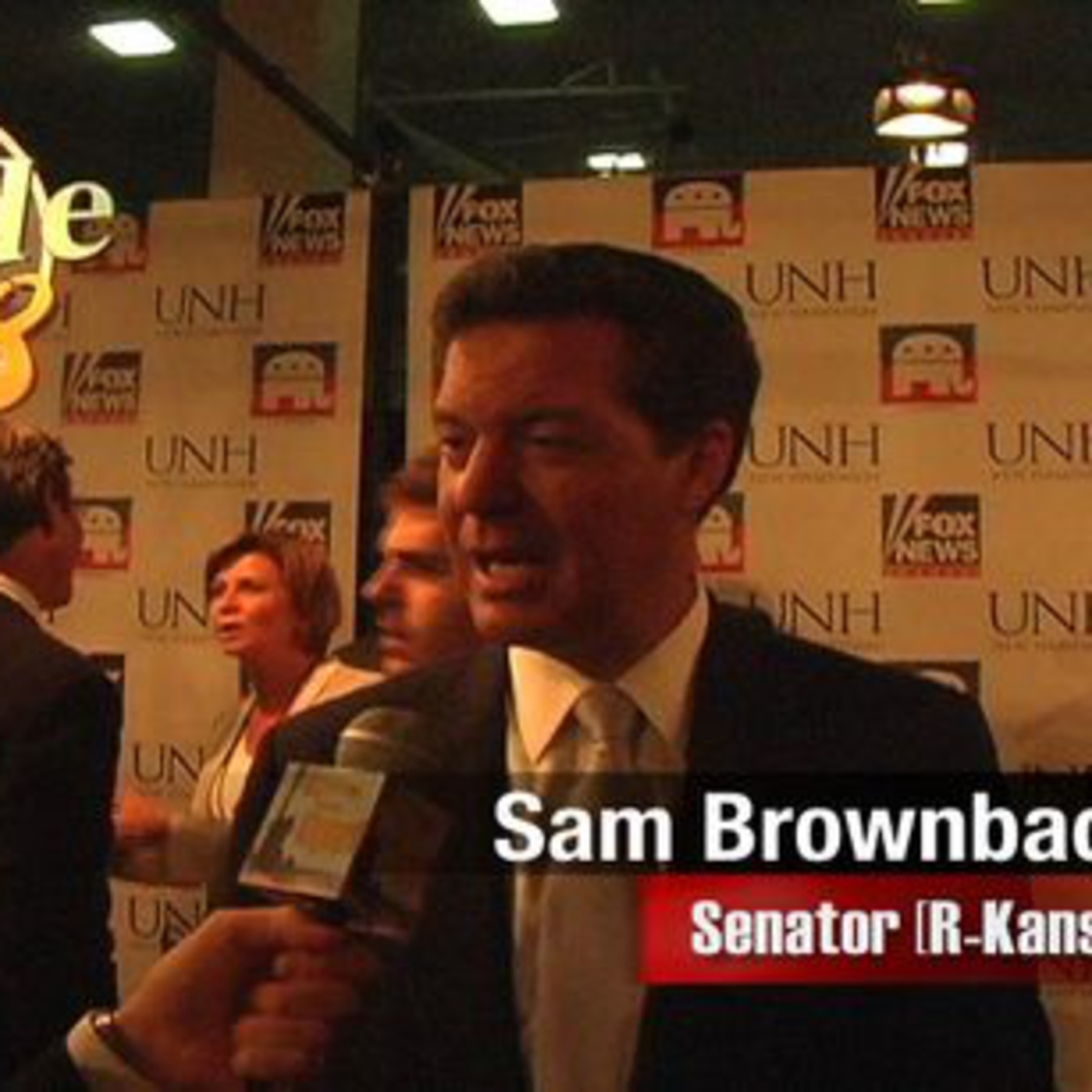 Sam Brownback In The Spin Room