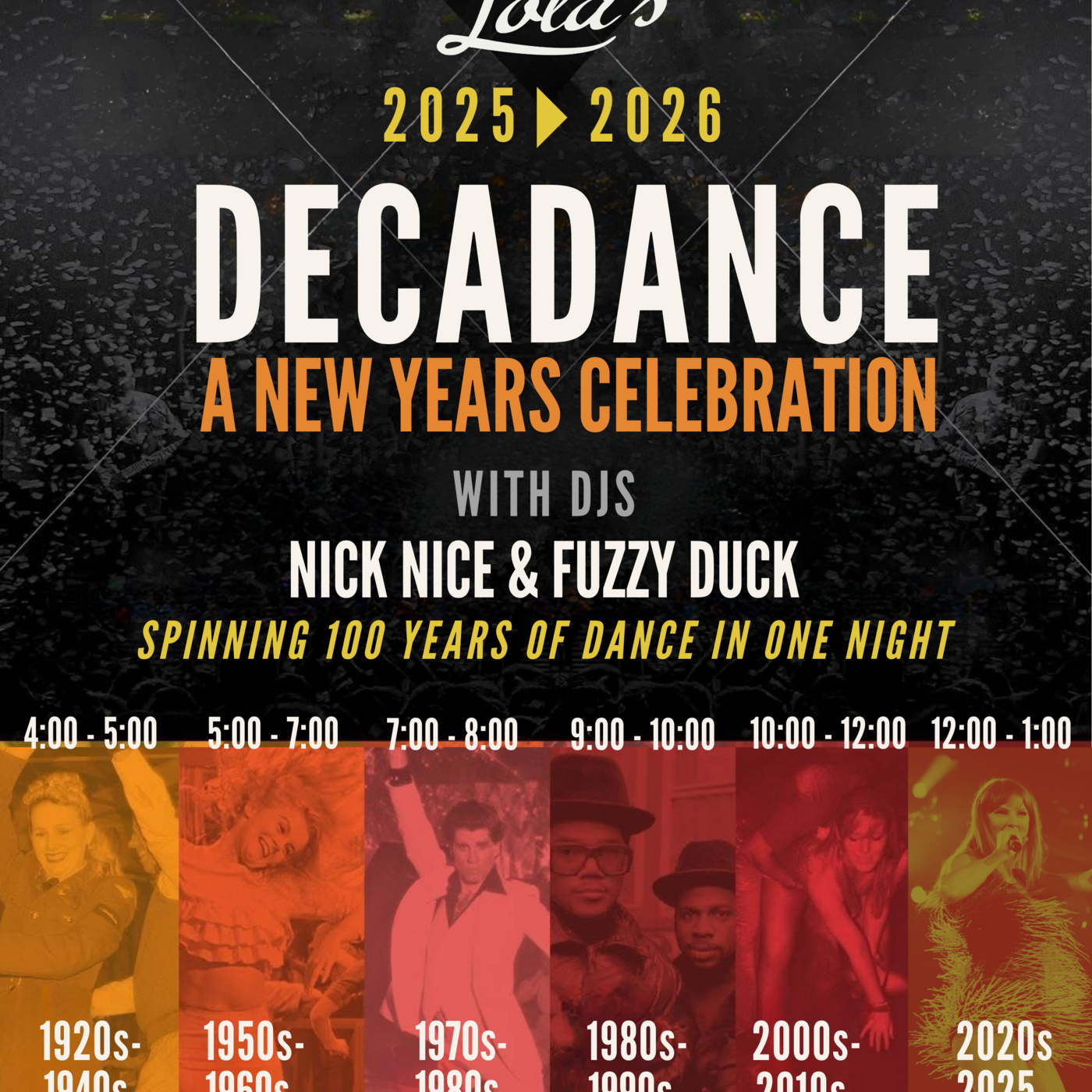 Episode 1: Nick Nice - Decadance 2025 (1920's-1970's) [Live @Lola's 12.31.25)]