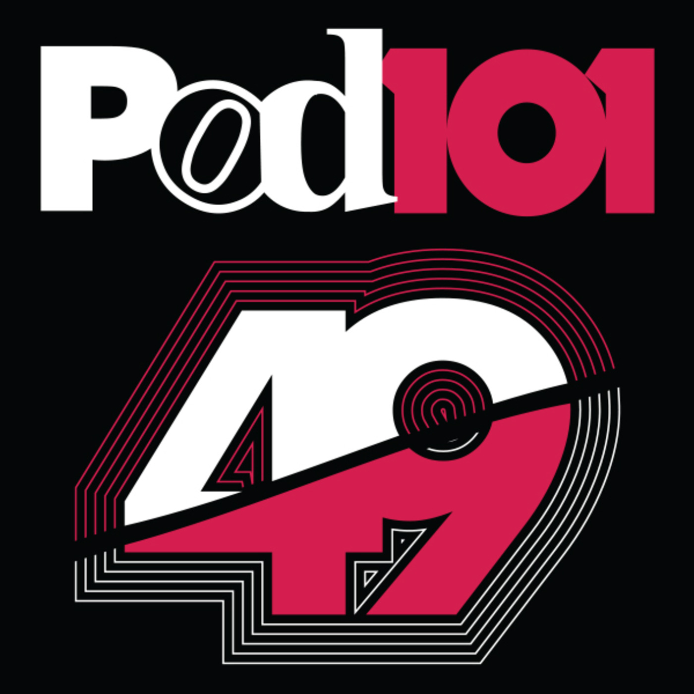 Empecemos a calentar el ambiente para el 34 aniversario. Este es el Pod 101 49 episode artwork