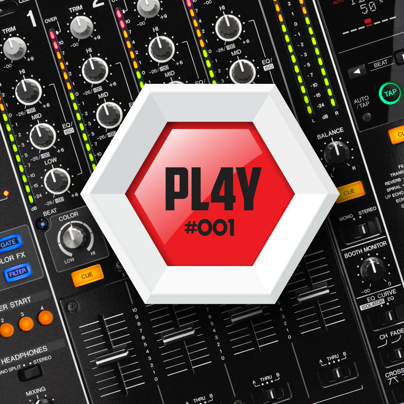 PL4Y 001 - Four track commercial dance minimix episode artwork