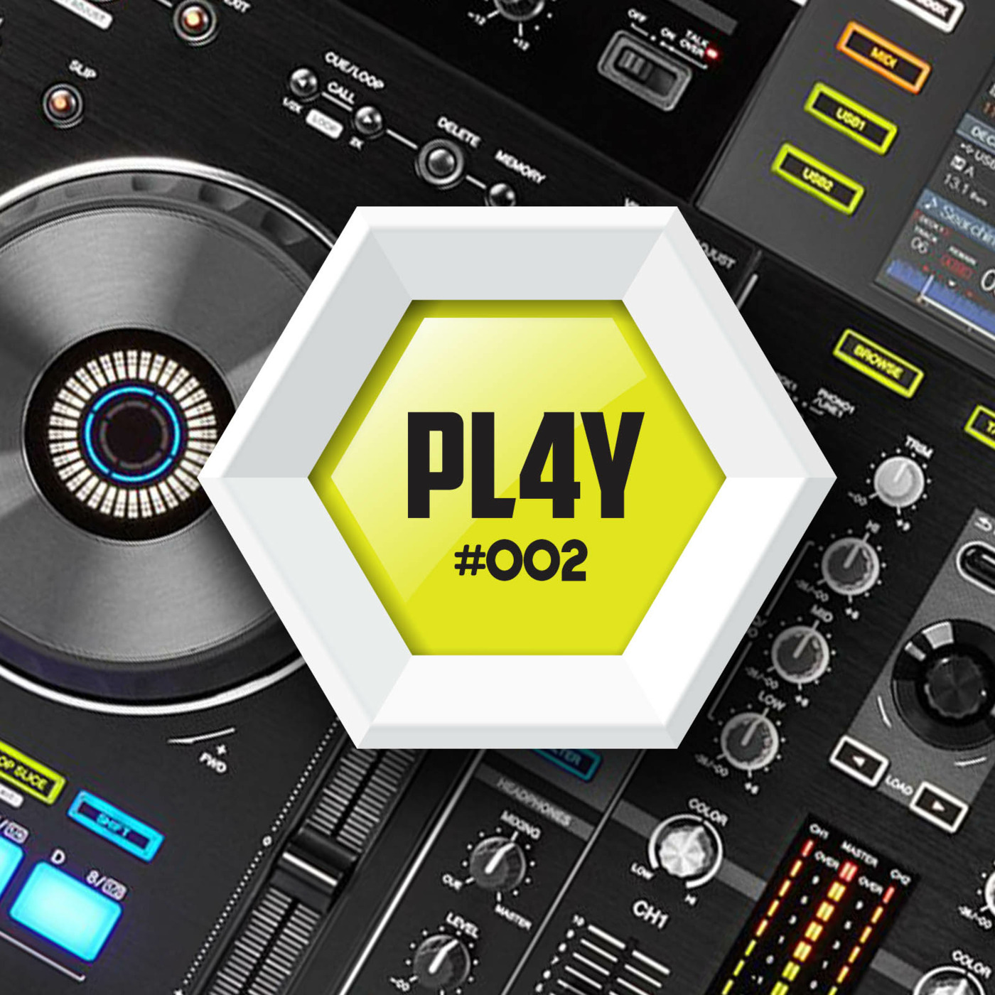 PL4Y 002 - Four track commercial dance minimix episode artwork