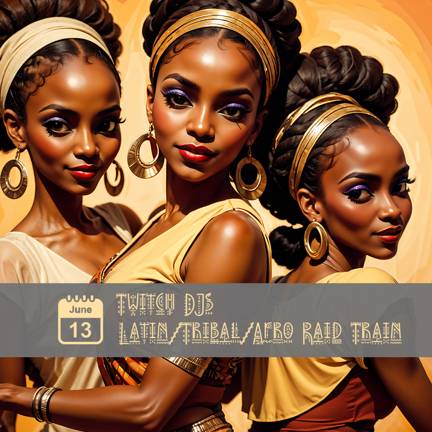 Episode 4: Twitch DJs Latin,Tribal,Afro Raid Train // Livestream recording // 2024.06.13 episode artwork