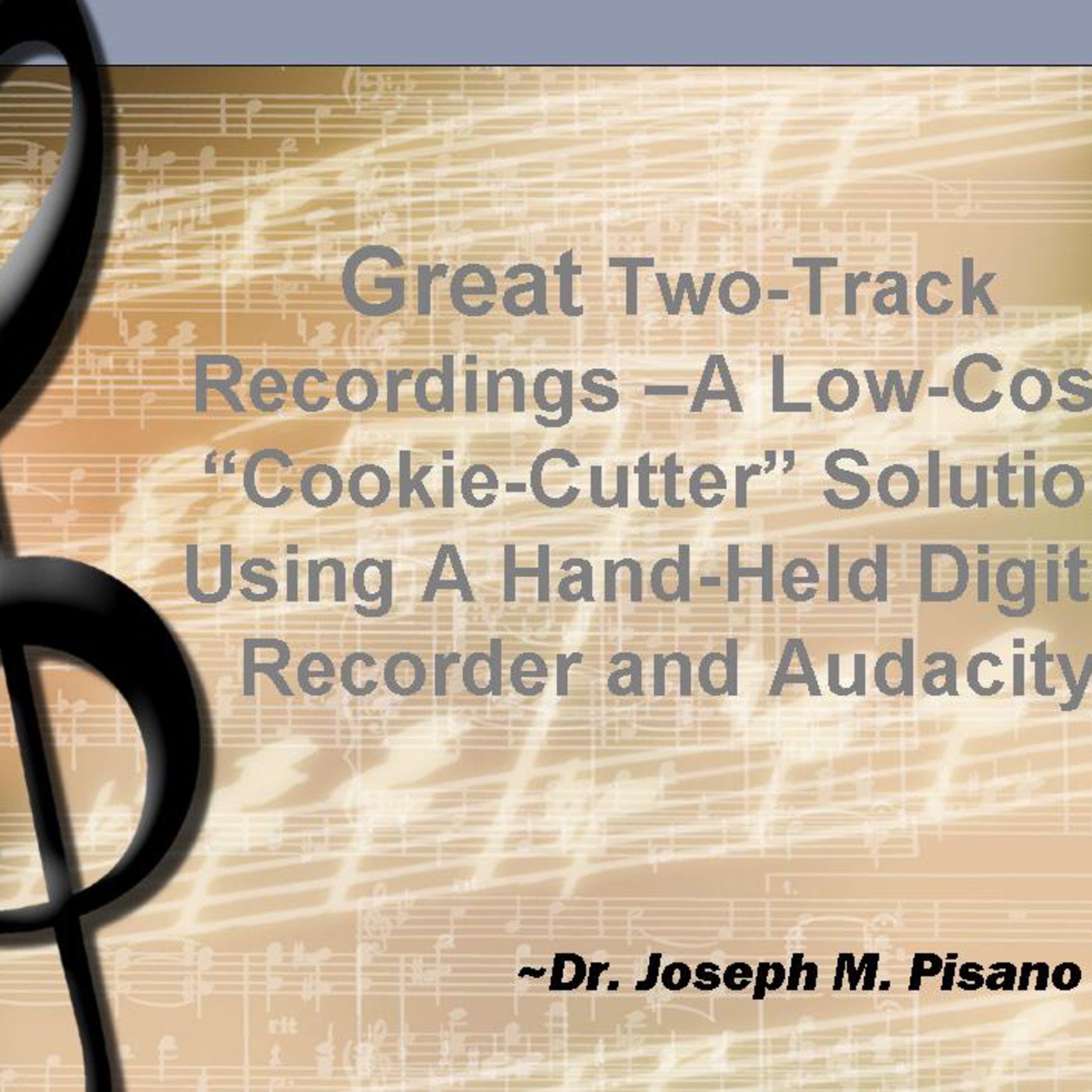 NJMEA-TI:ME National Session: Great Two-Track Recordings - A 