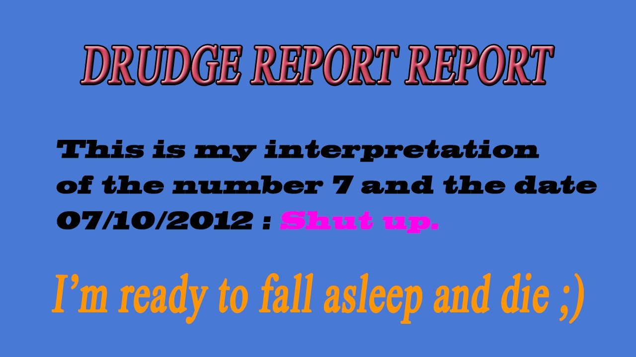 Drudge Report Report