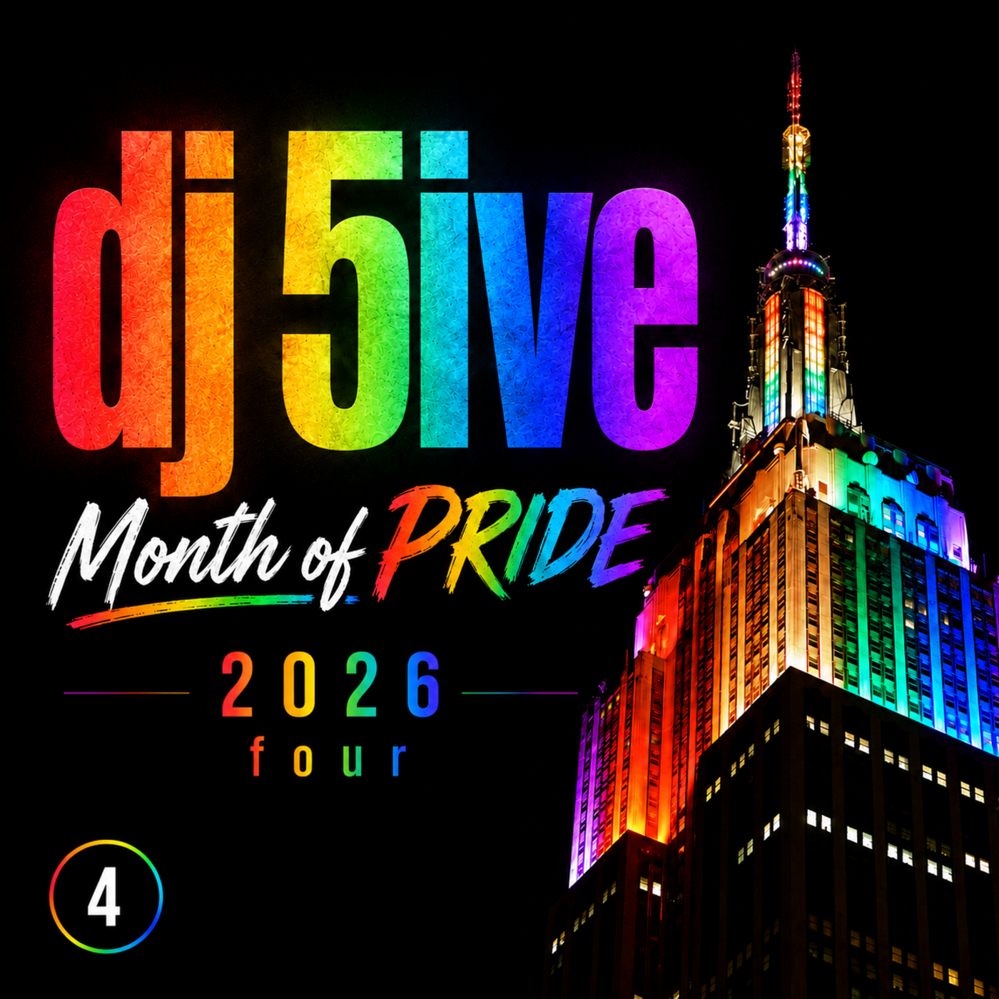 Episode 92: dj 5ive Month of PRIDE 2026 four episode artwork