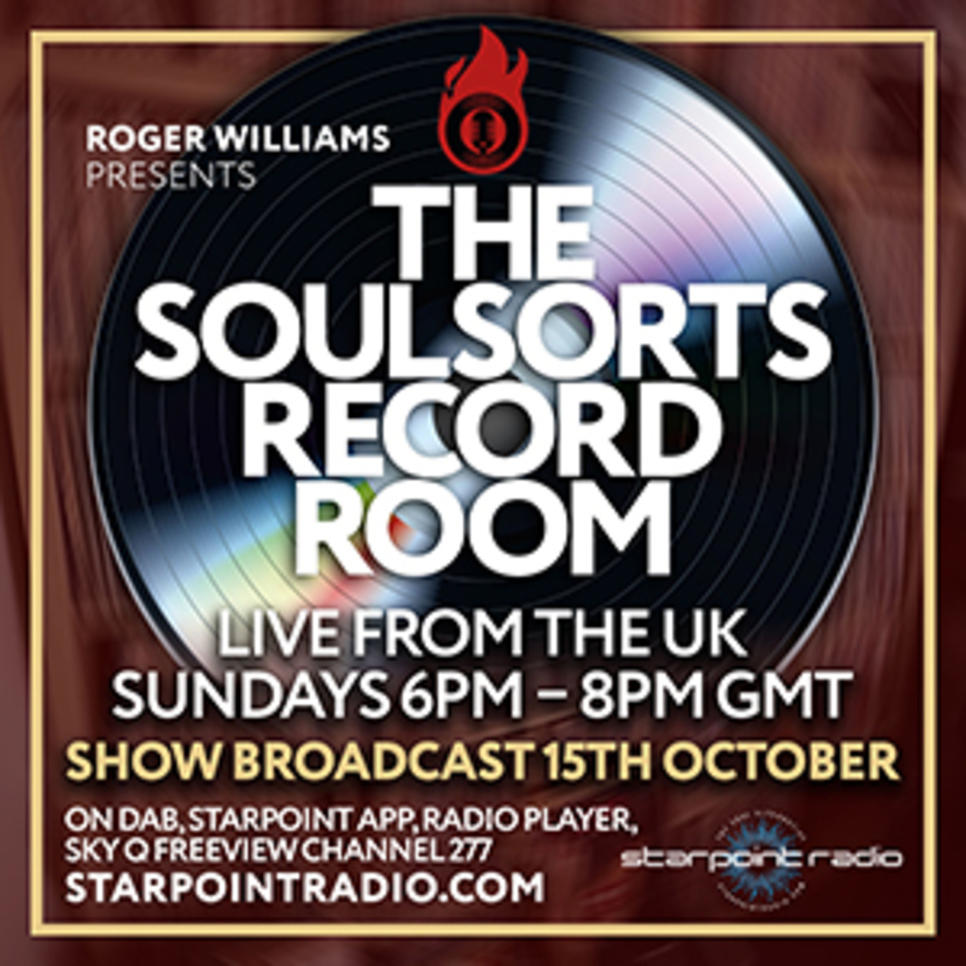 The Soulsorts Record Room on Starpoint Radio - 15th October 2023