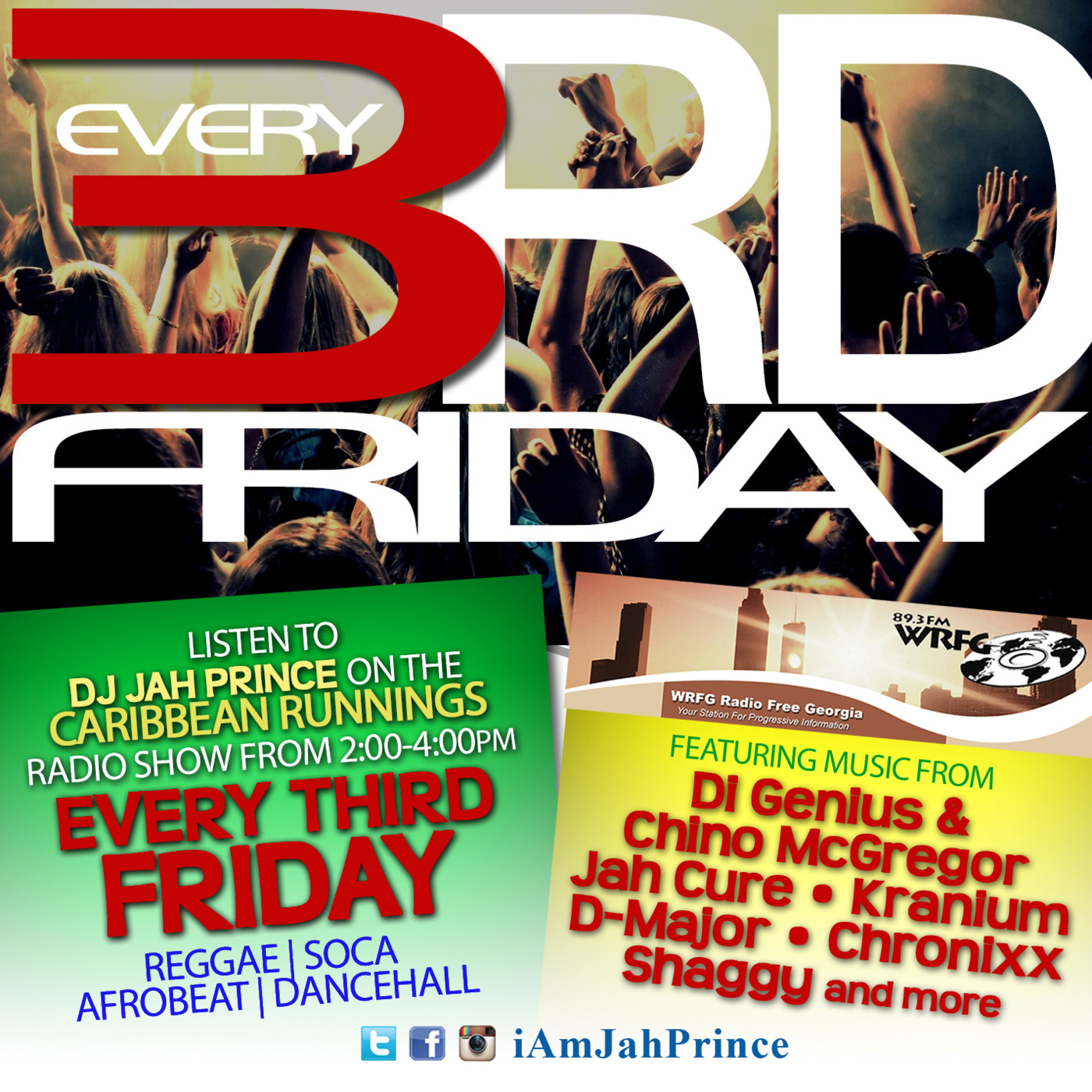 3rd Fridays Caribbean Runnings with Jah Prince 05 21