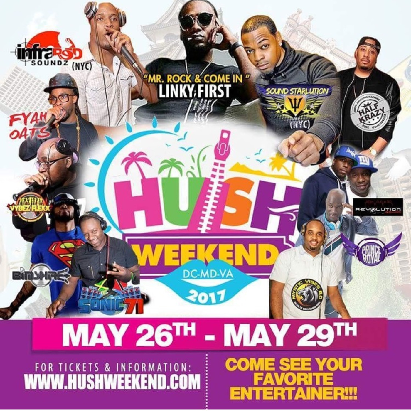 Sunsplash Mix Show Hush Weekend 2017