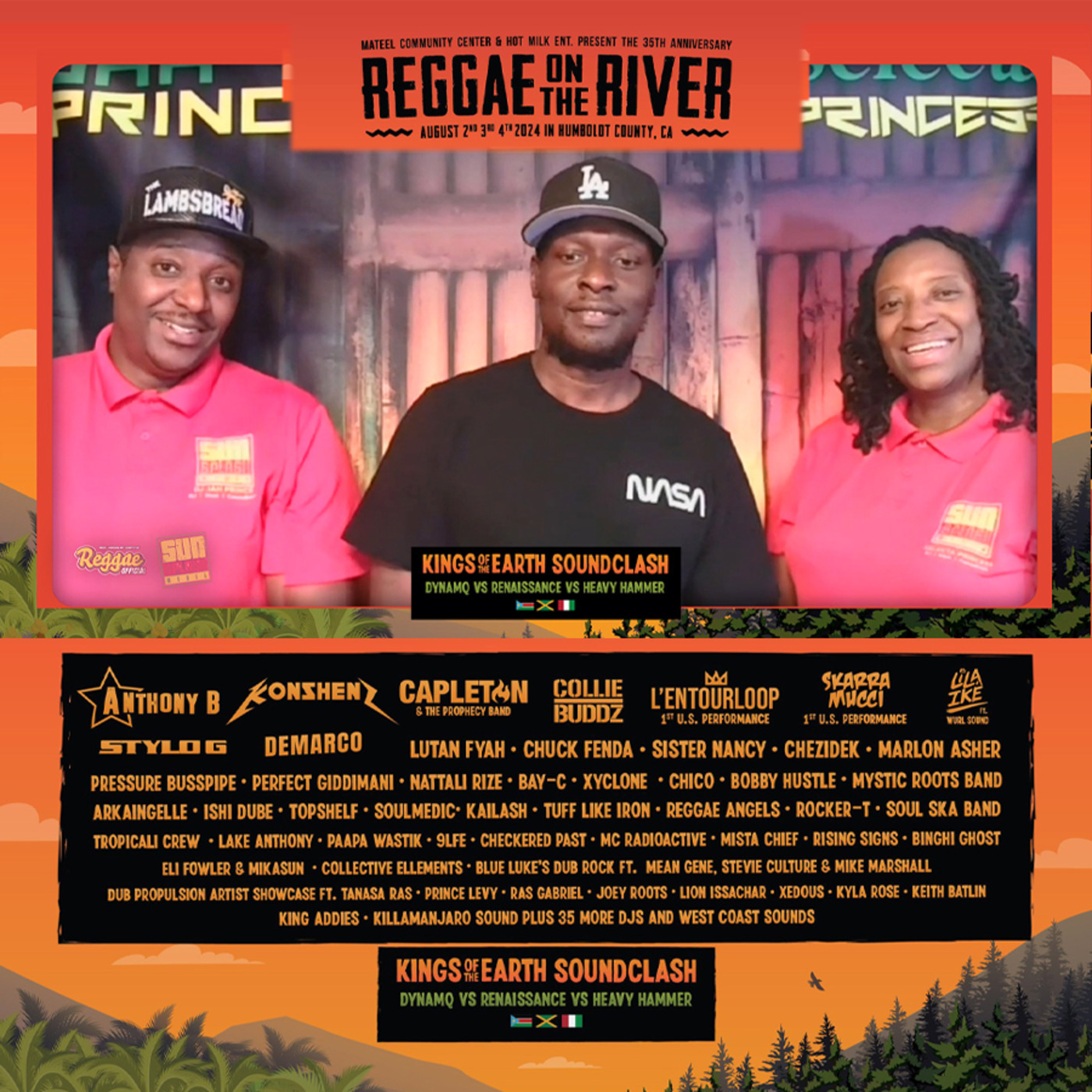 Episode 702: 2024 Reggae on the River, Kings of the Earth Soundclash