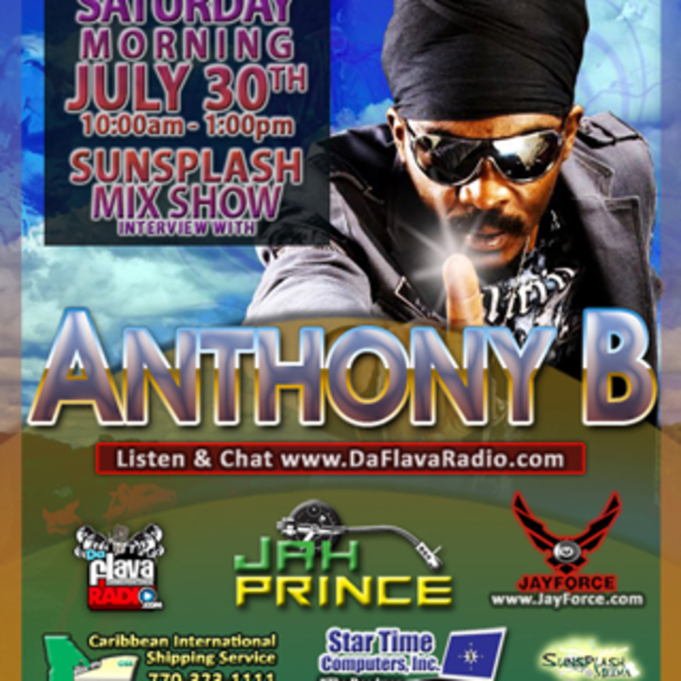 Sunsplash Mix Show Anthony B episode artwork