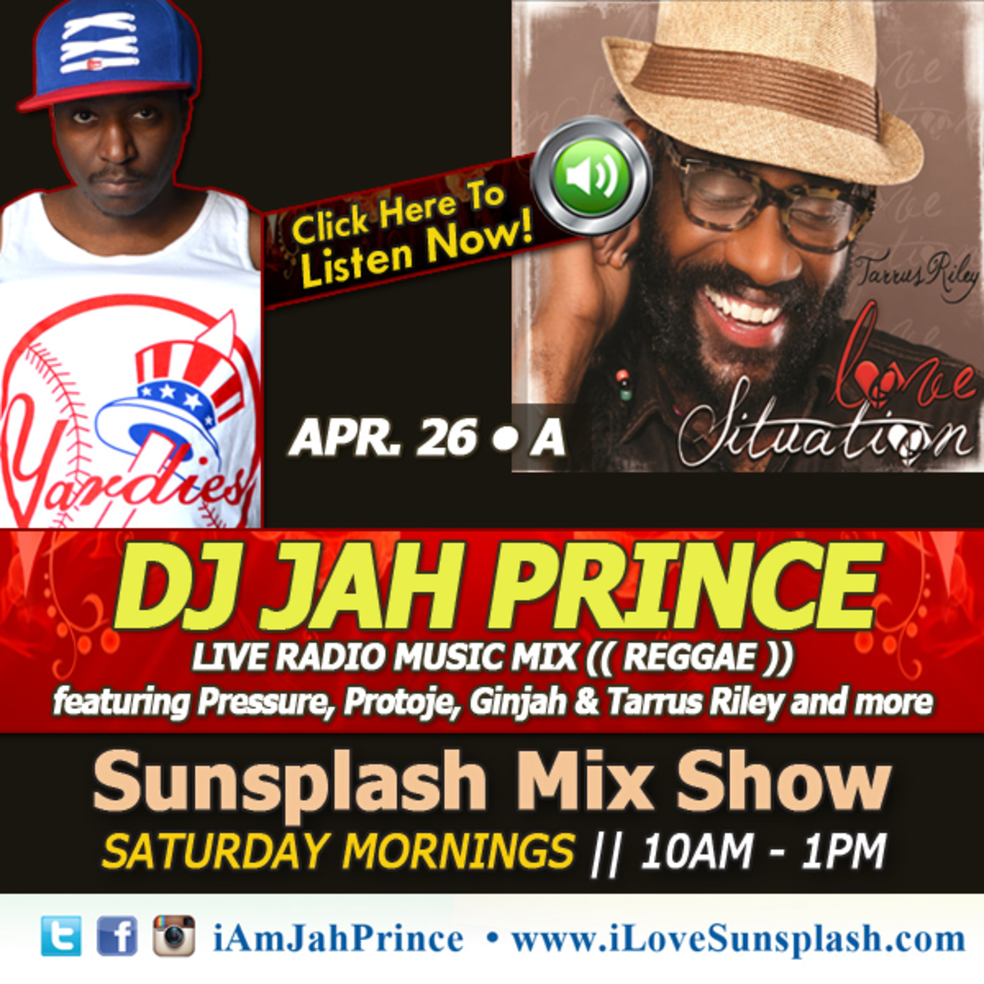 Sunsplash Mix Show with Jah Prince 04 26 A