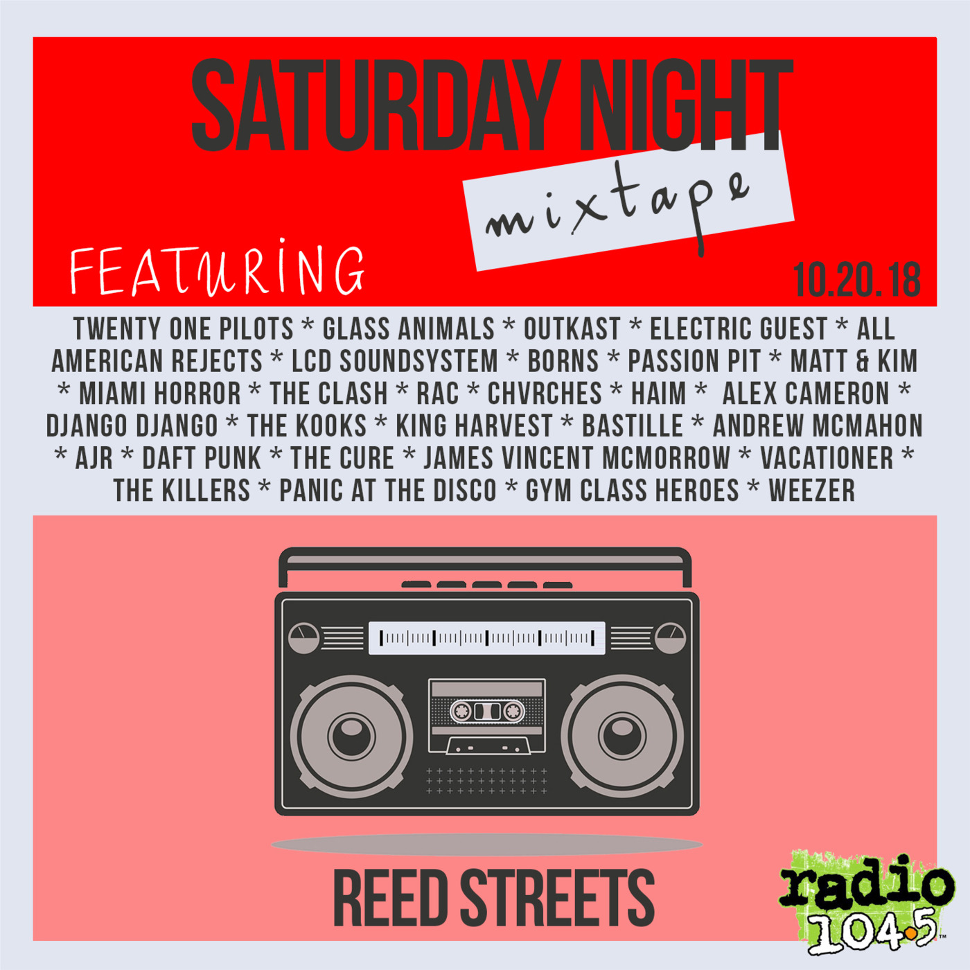 Saturday Night Mixtape with Reed Streets // Hour 1 (11.20.18)
