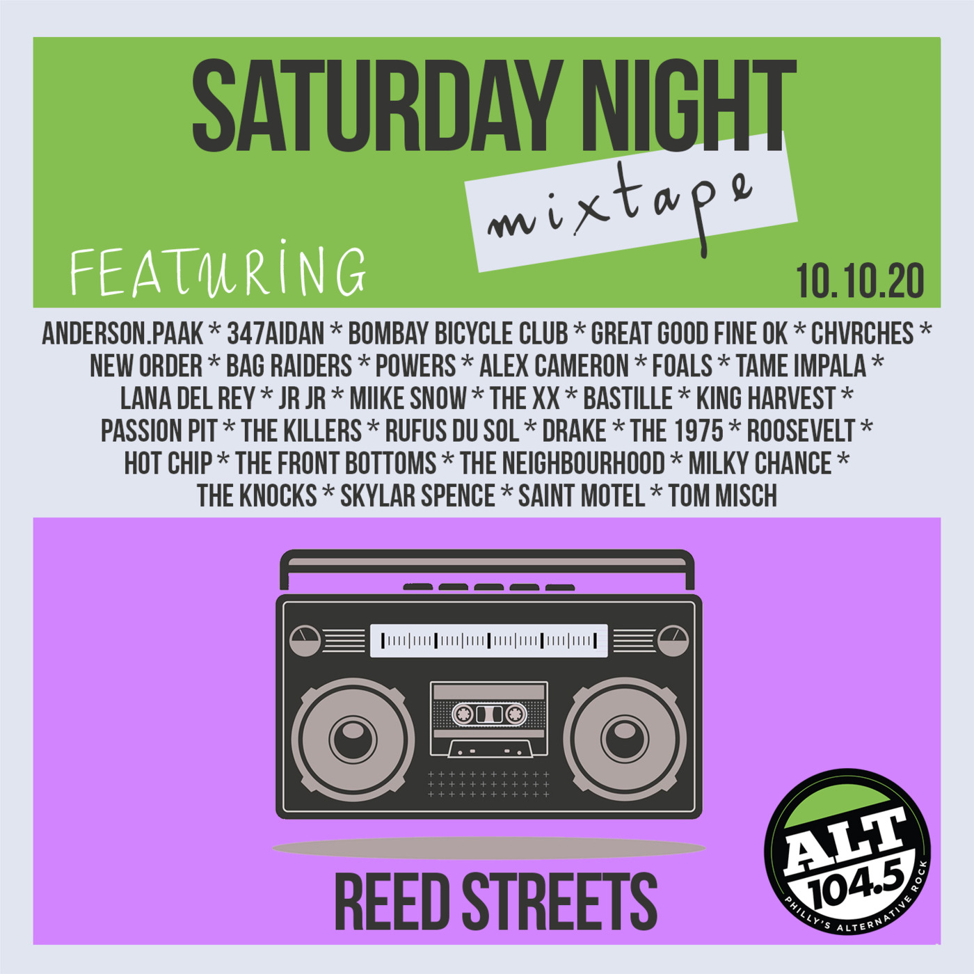 Saturday Night Mixtape Hour 1 (10.10.20)