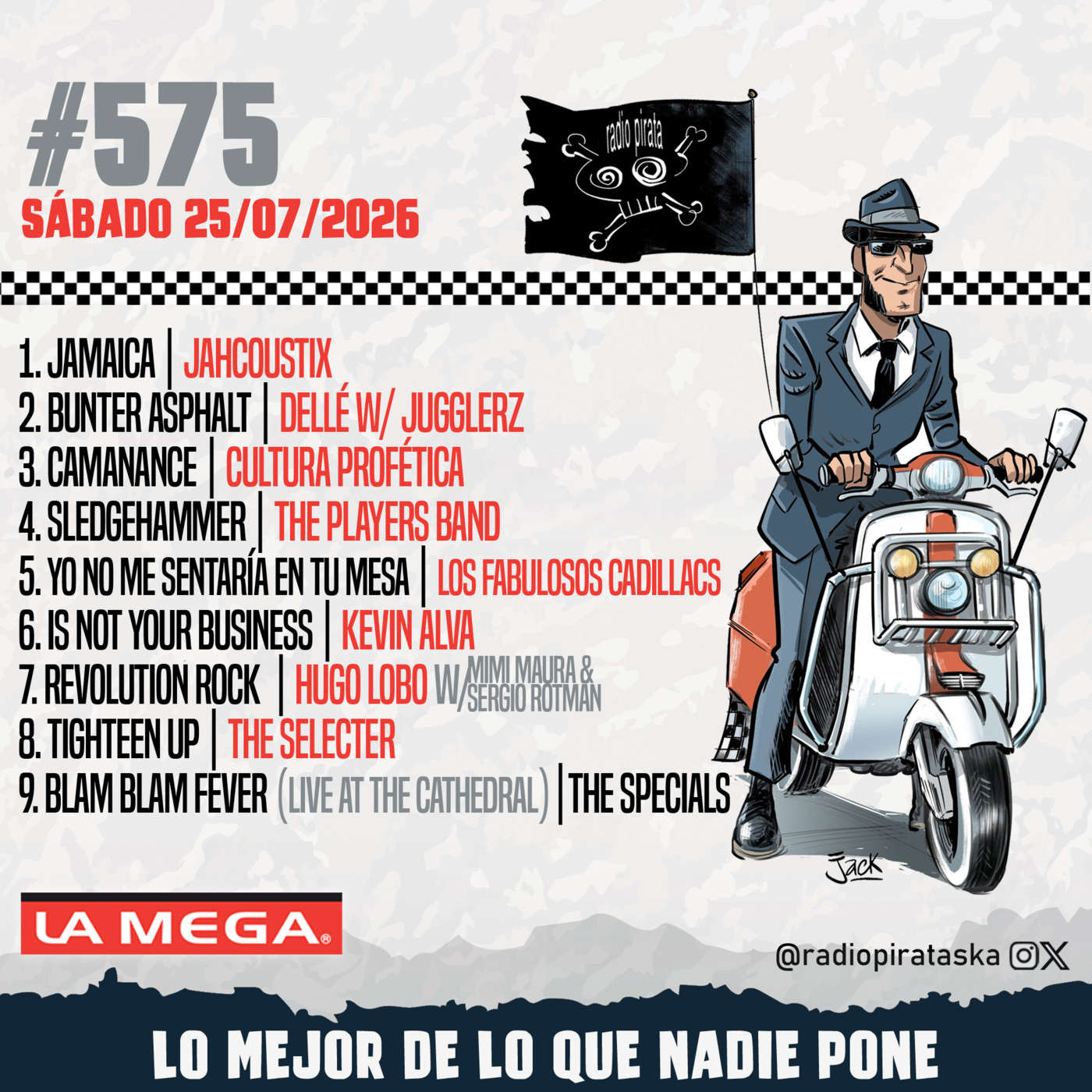 Episode 575: RADIO PIRATA #575 | 25/07/2026 episode artwork