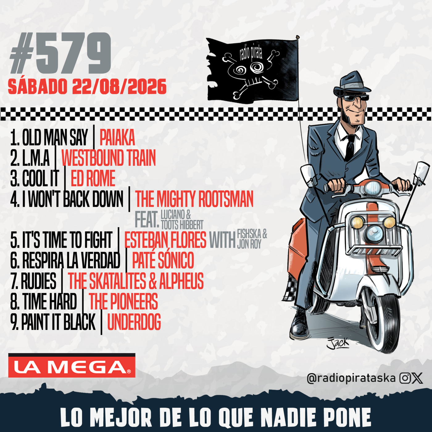 Episode 579: RADIO PIRATA #579 | 22/08/2026 episode artwork
