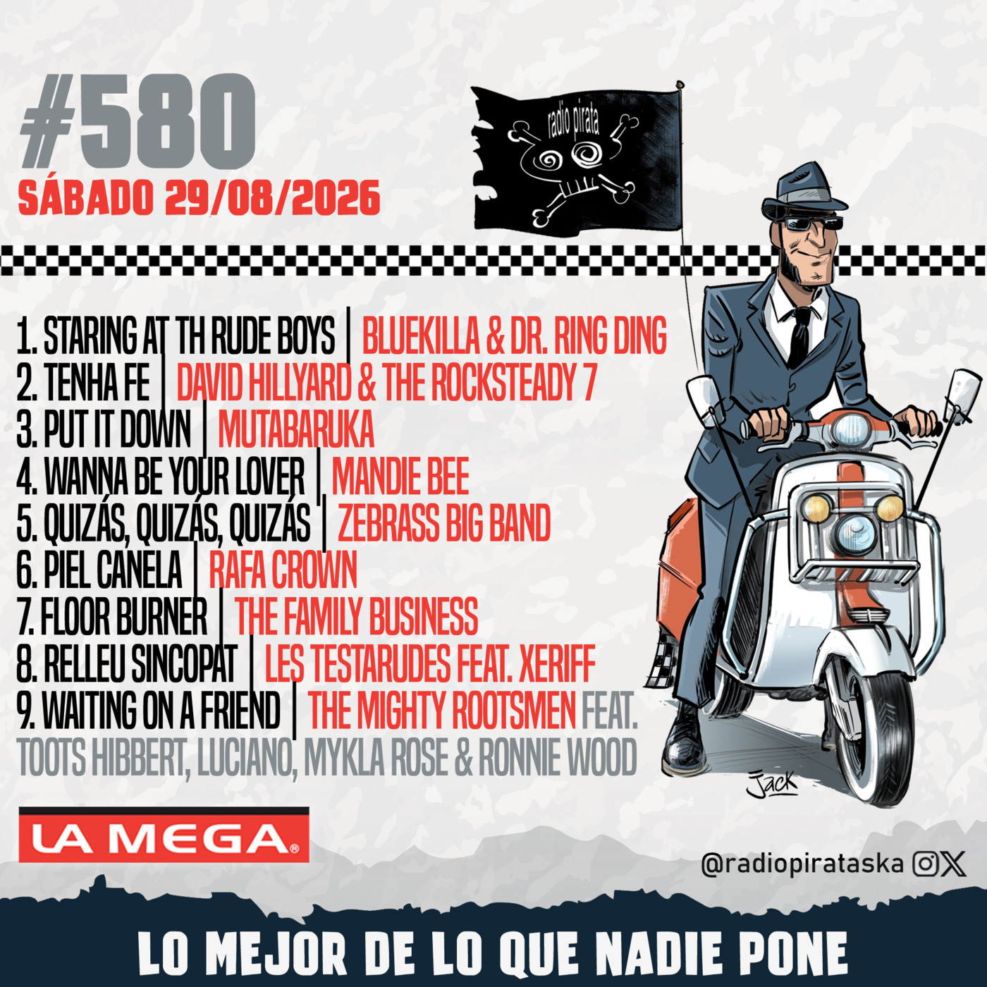 Episode 580: RADIO PIRATA #580 | 29/08/2026 episode artwork
