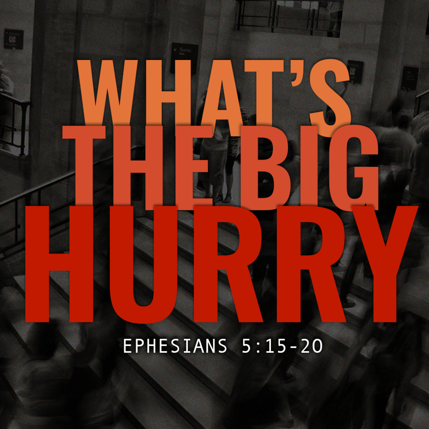 What's the Big Hurry